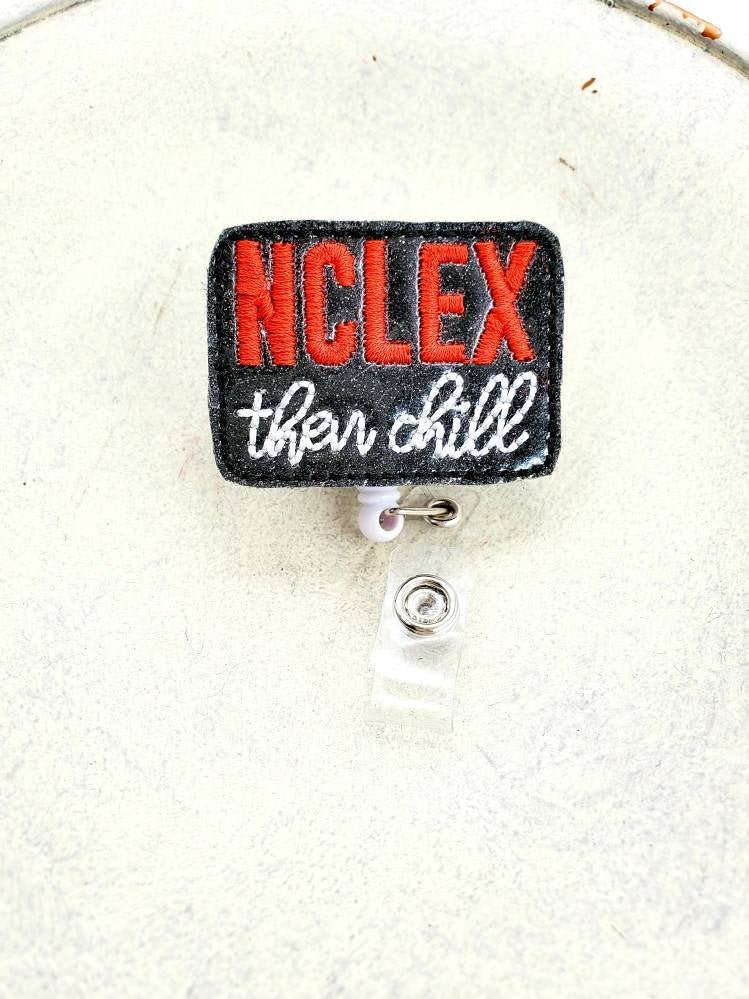 Vinyl NCLEX and Chill Badge Topper + Reel - | Happie Potato Image 2