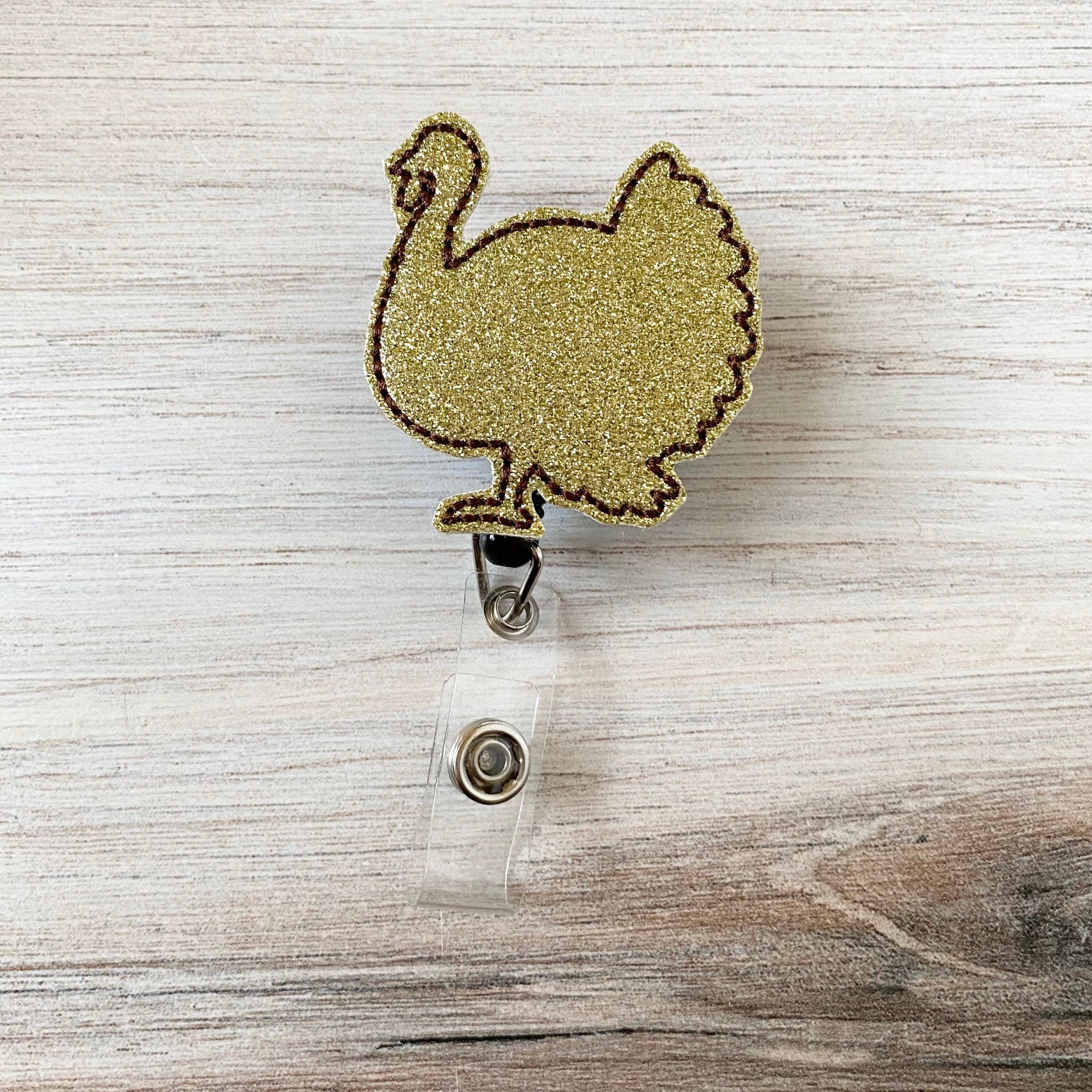 Vinyl Turkey Hand Badge Topper + Reel - | Happie Potato Image 4