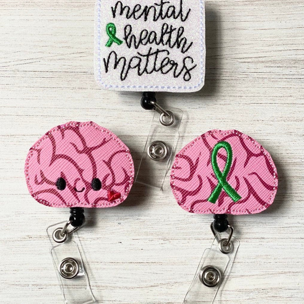 Vinyl Brain Badge Badge Topper + Reel - | Happie Potato Image 7
