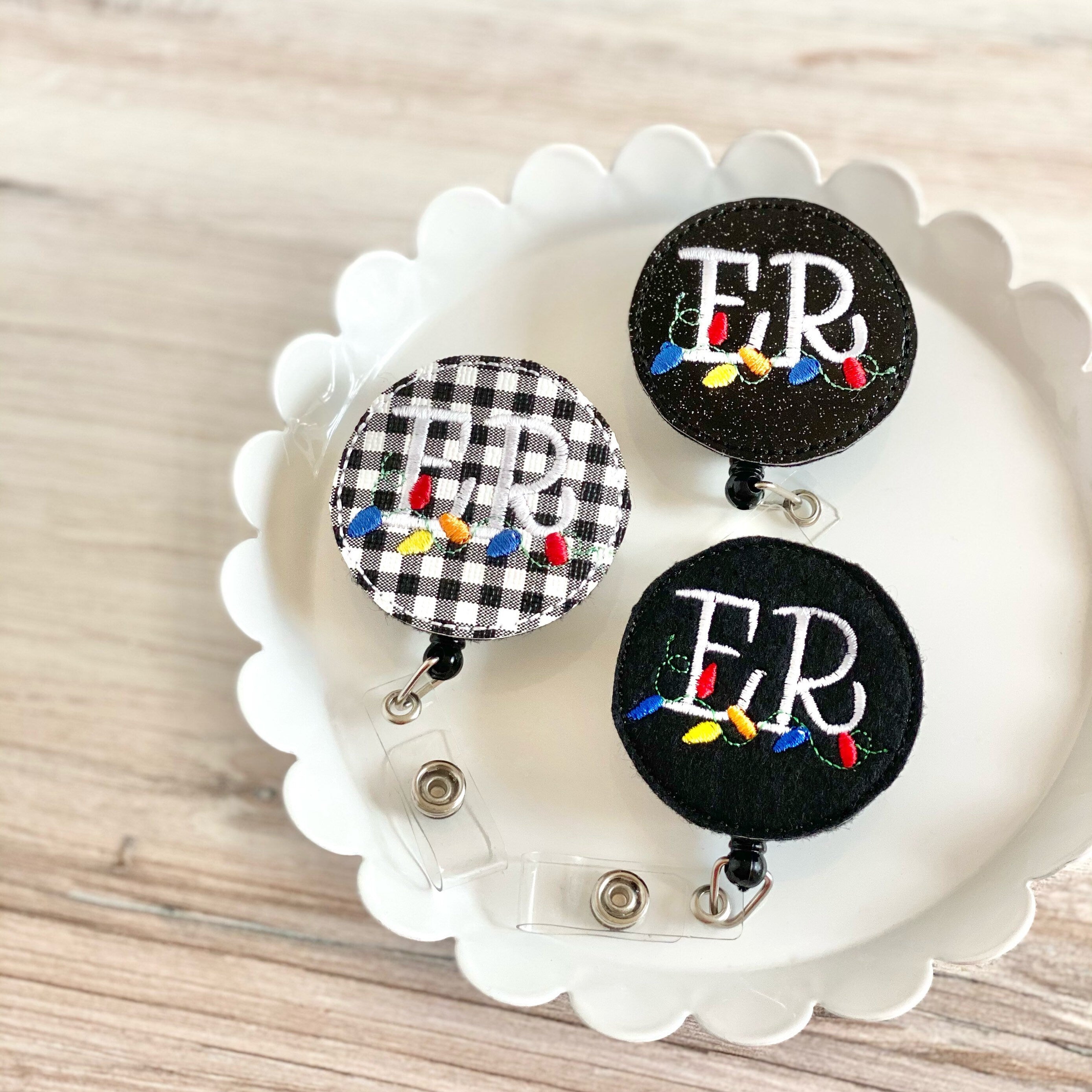 Vinyl ER Christmas Lights Badge Topper + Reel - | Happie Potato Image 2