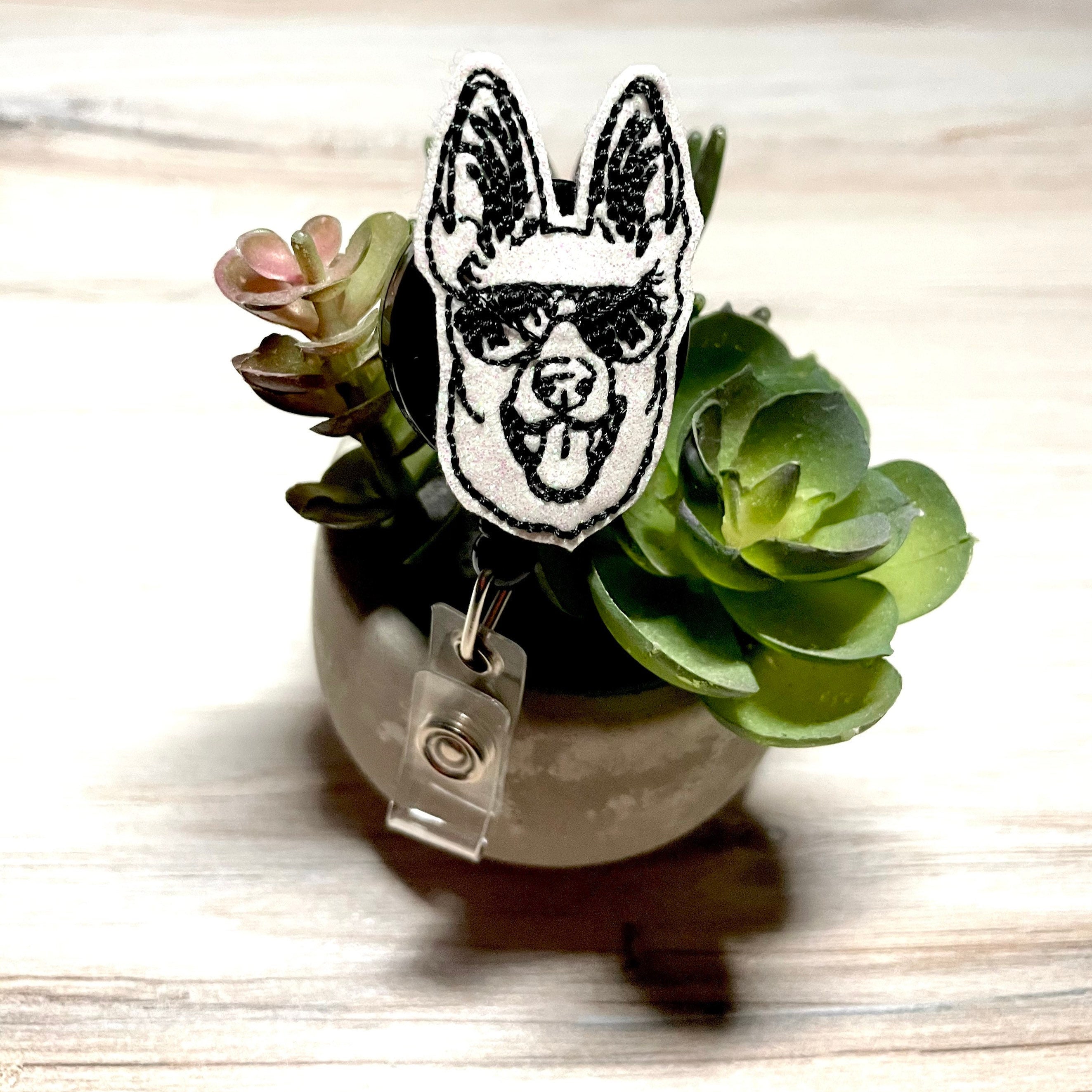 Glitter K - 9 Badge Topper + Reel - | Happie Potato Image 2