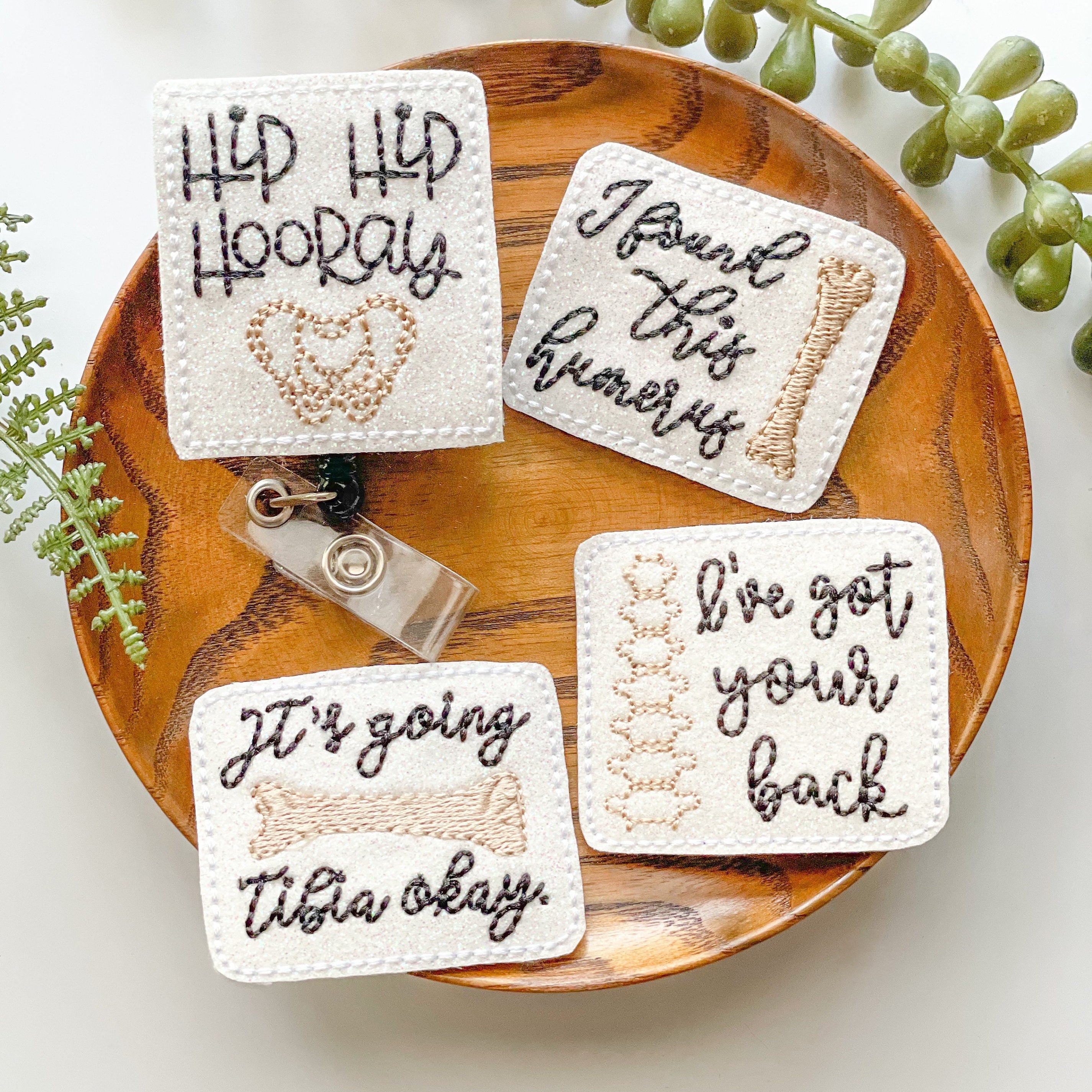 Vinyl – Orthopedic Hip Hip Hooray Badge Topper + Reel - | Happie Potato Image 2