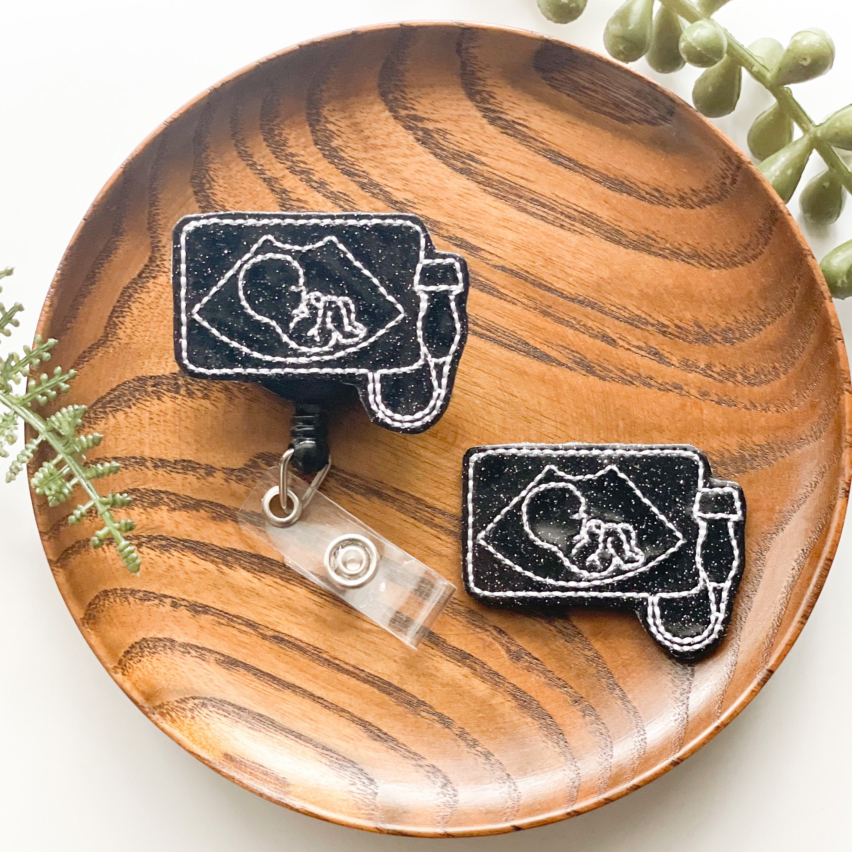 Vinyl Ultrasound Badge Topper + Reel - | Happie Potato Image 2