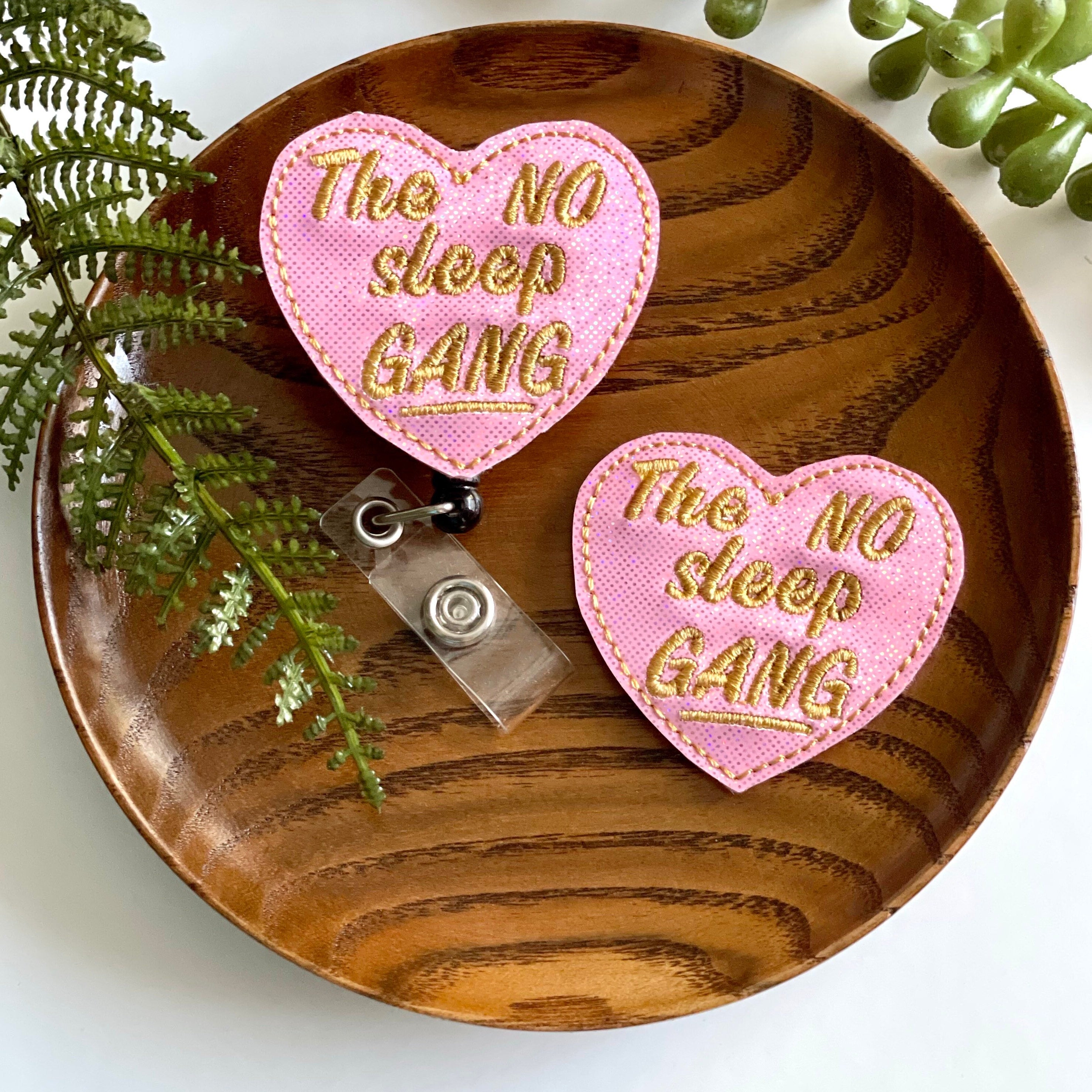 Vinyl The No Sleep Gang Badge Topper + Reel - | Happie Potato Image 2