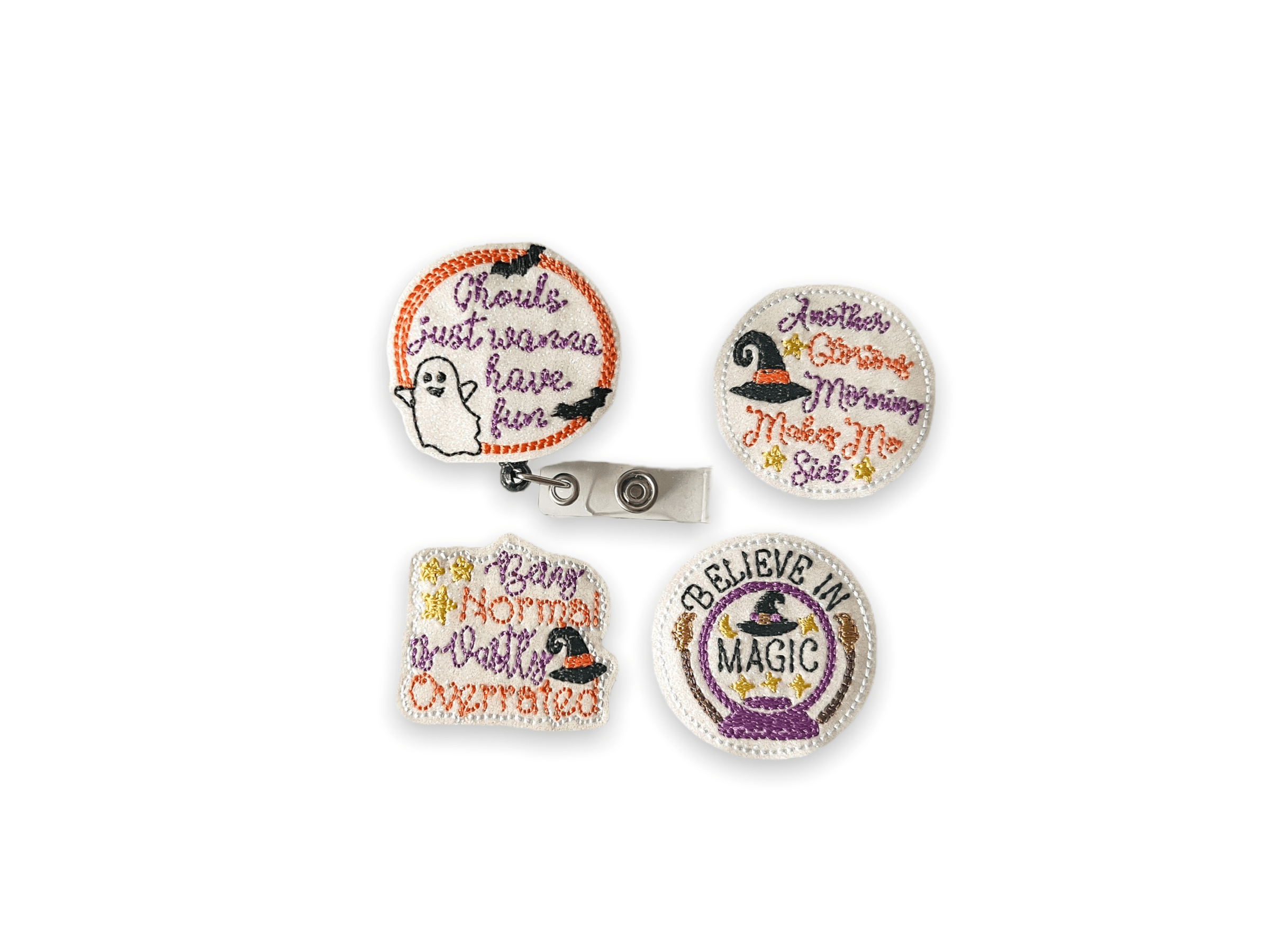 Vinyl Ghouls Just Wanna Have Fun Badge Topper + Reel - | Happie Potato Image 1
