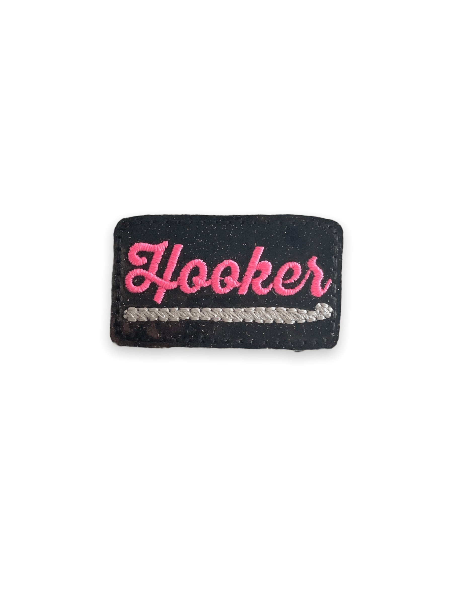 Vinyl Crochet Hooker Badge Topper + Reel - | Happie Potato Image 1