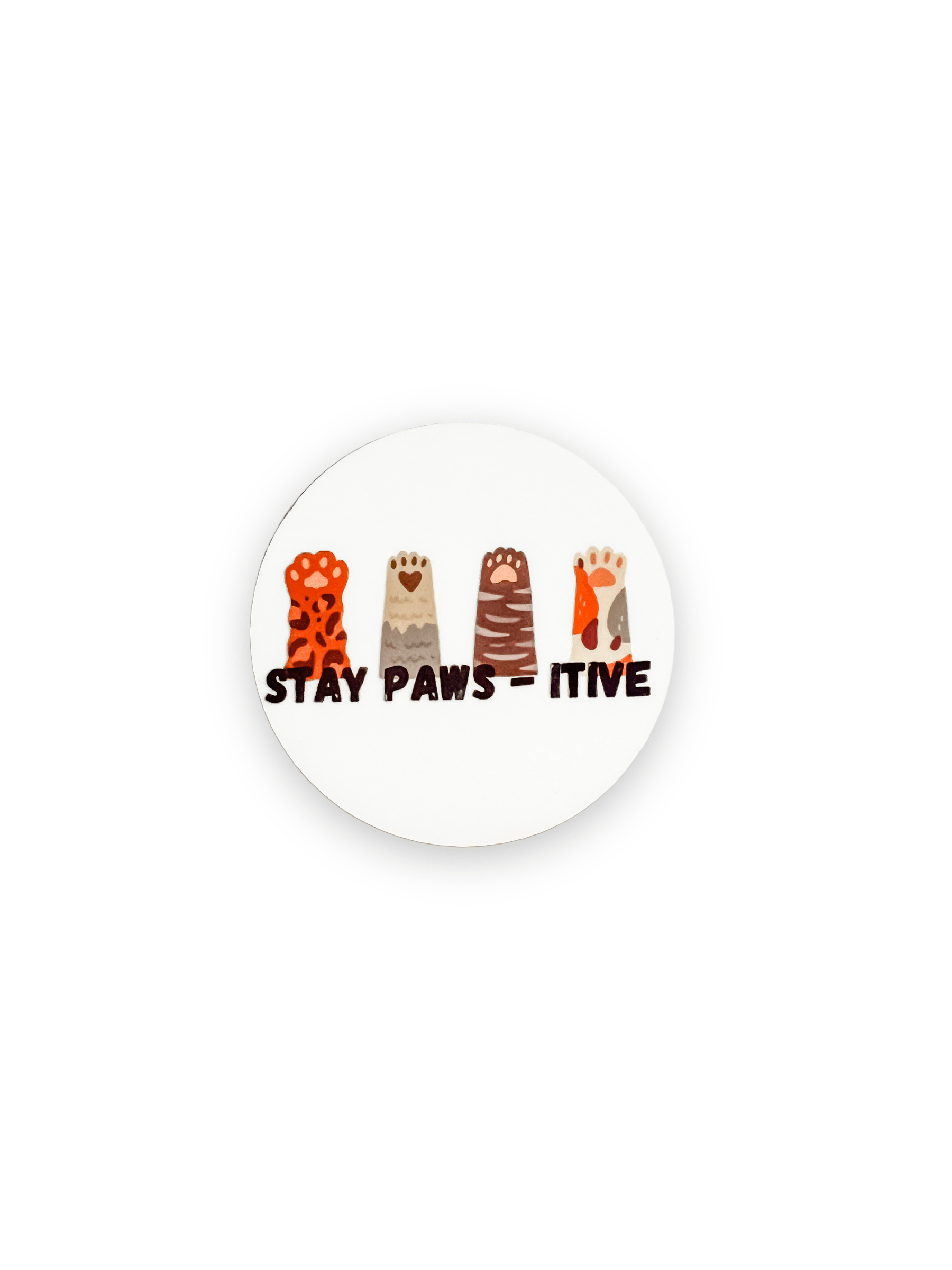 Acrylic Stay Paws - itive Vet Nurse Badge Topper + Reel - | Happie Potato Image 1