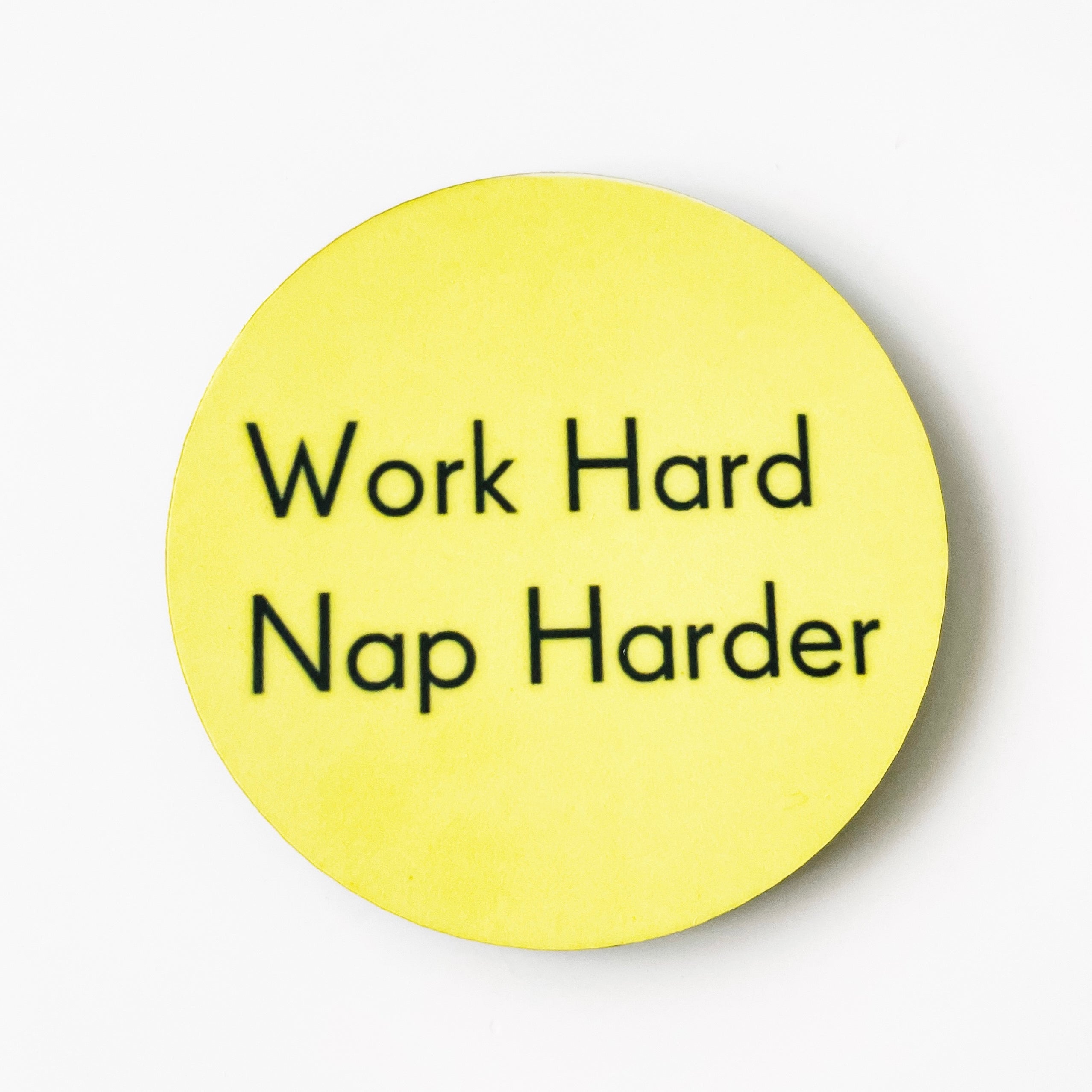 Work Hard Nap Harder Velcro Badge Topper - | Happie Potato Image 1