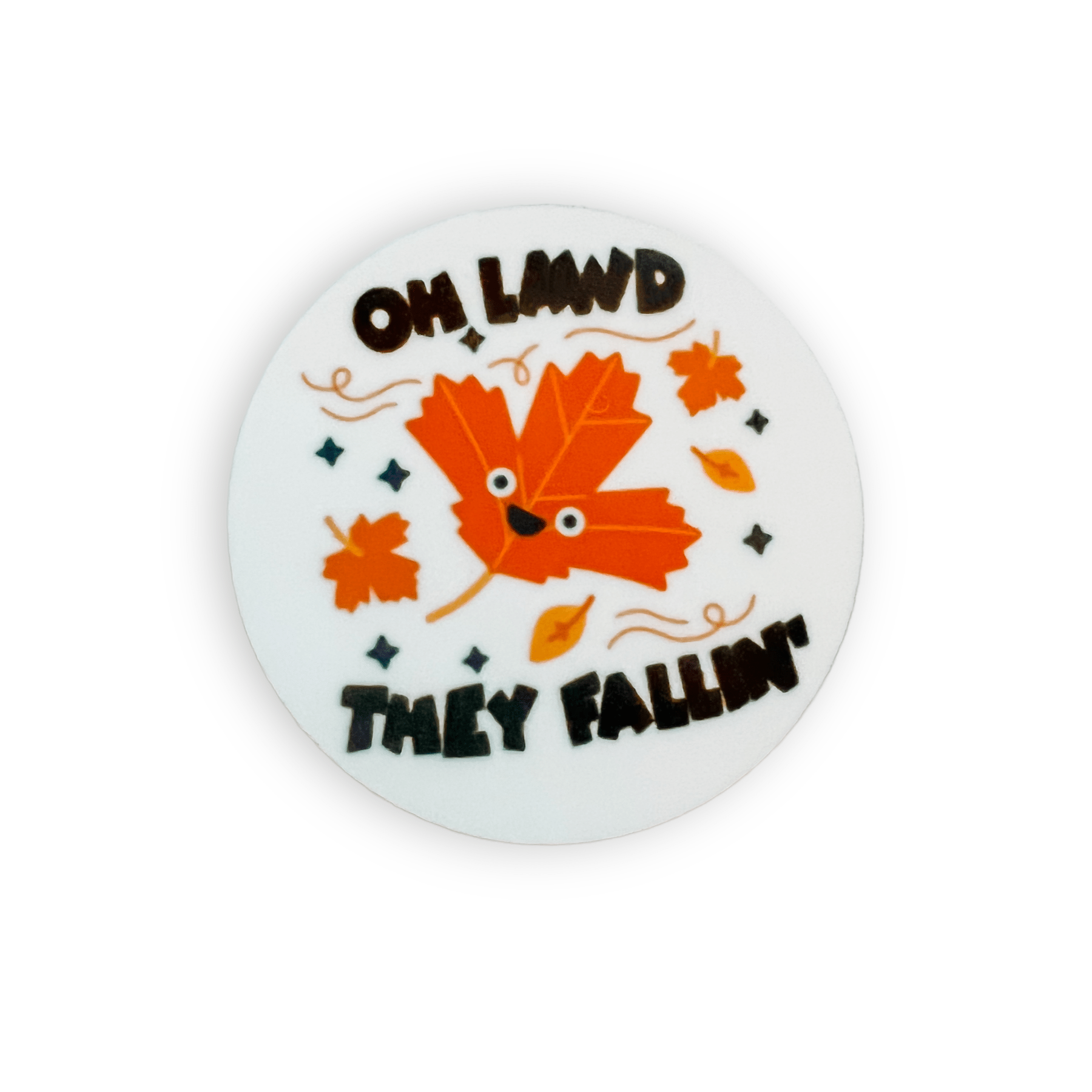 Acrylic Oh Lawd They Fallin’ Badge Topper + Reel - | Happie Potato Image 1