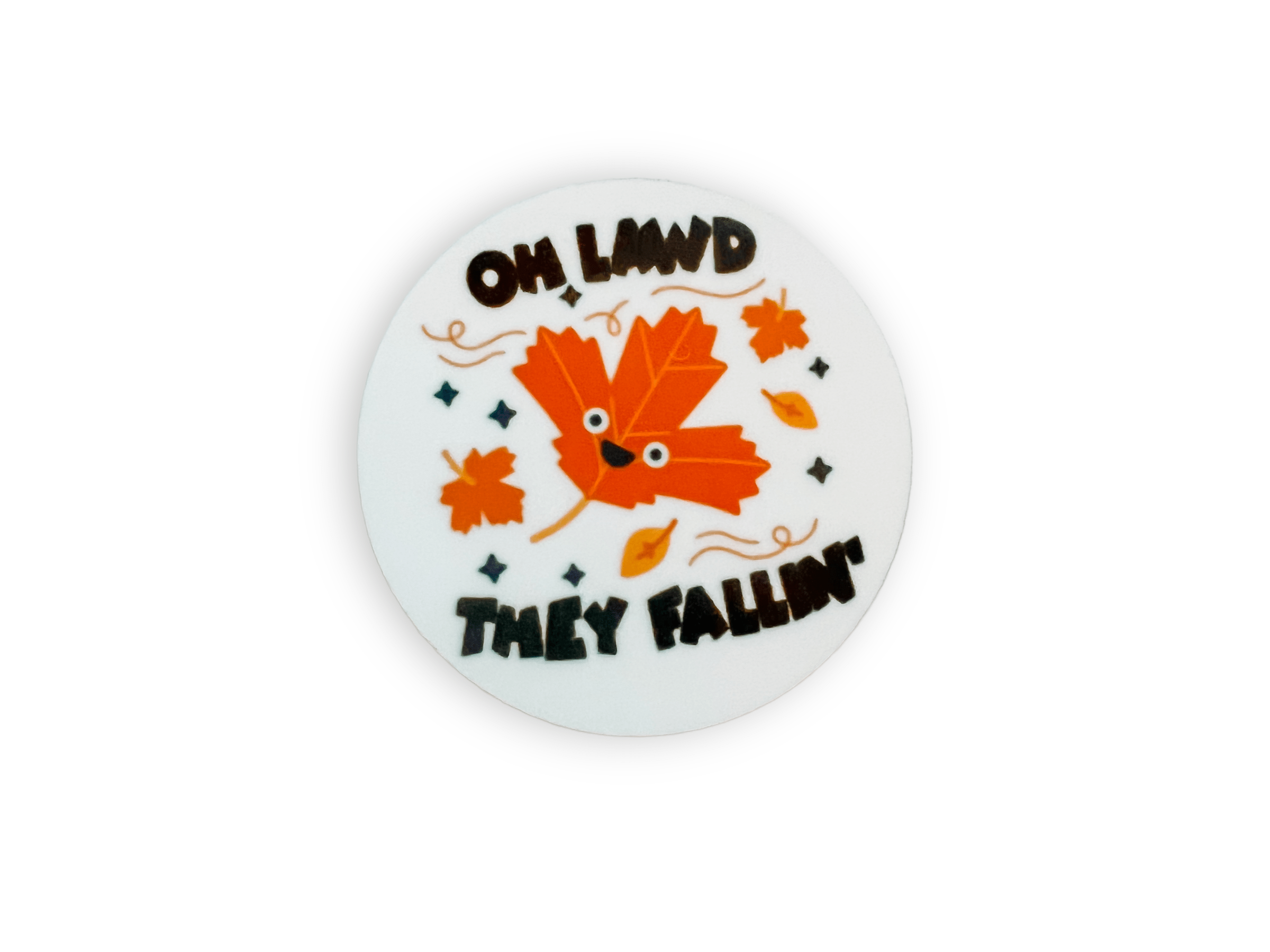 Acrylic Oh Lawd They Fallin’ Badge Topper + Reel - | Happie Potato Image 1