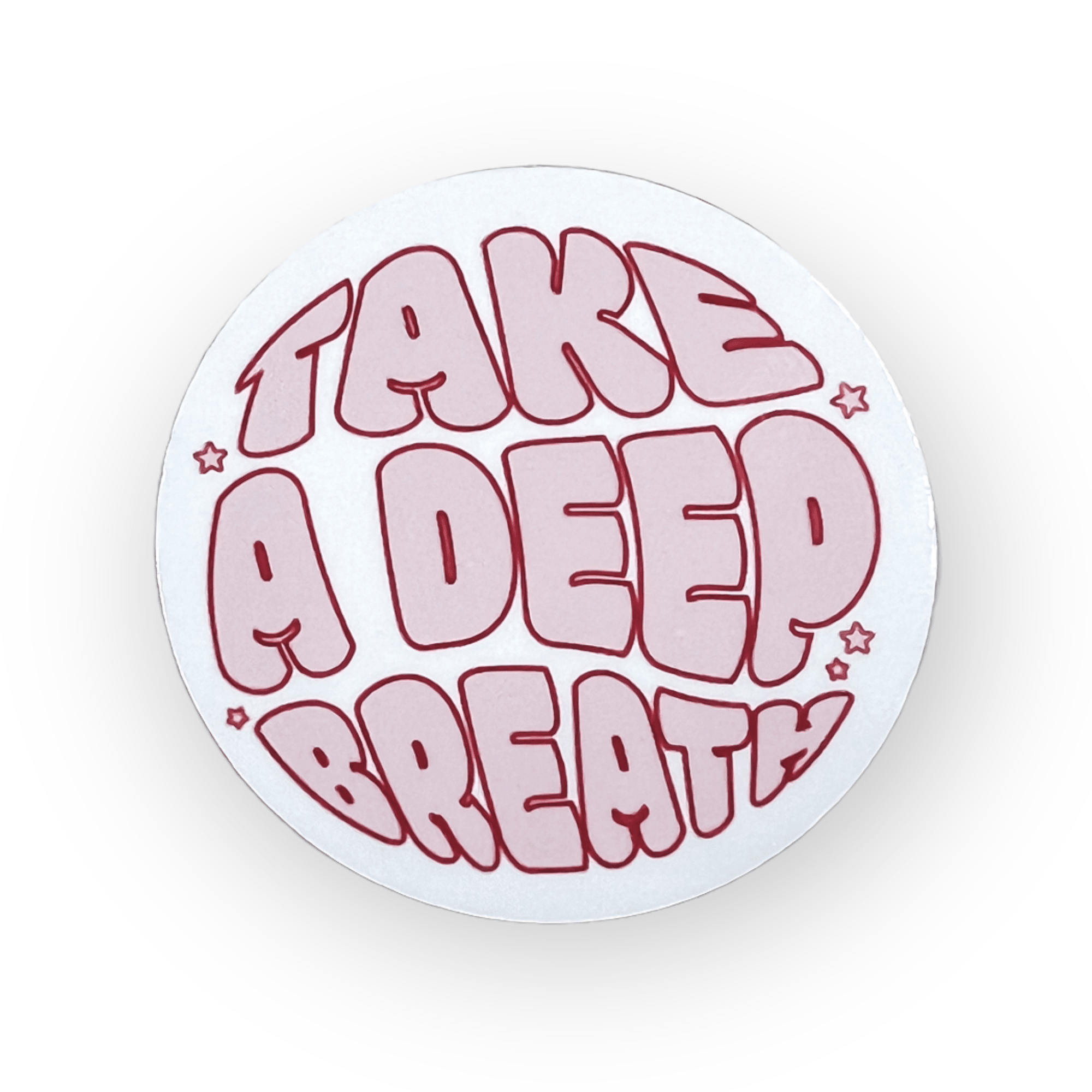 Deep Breath Velcro Badge Topper - | Happie Potato Image 1