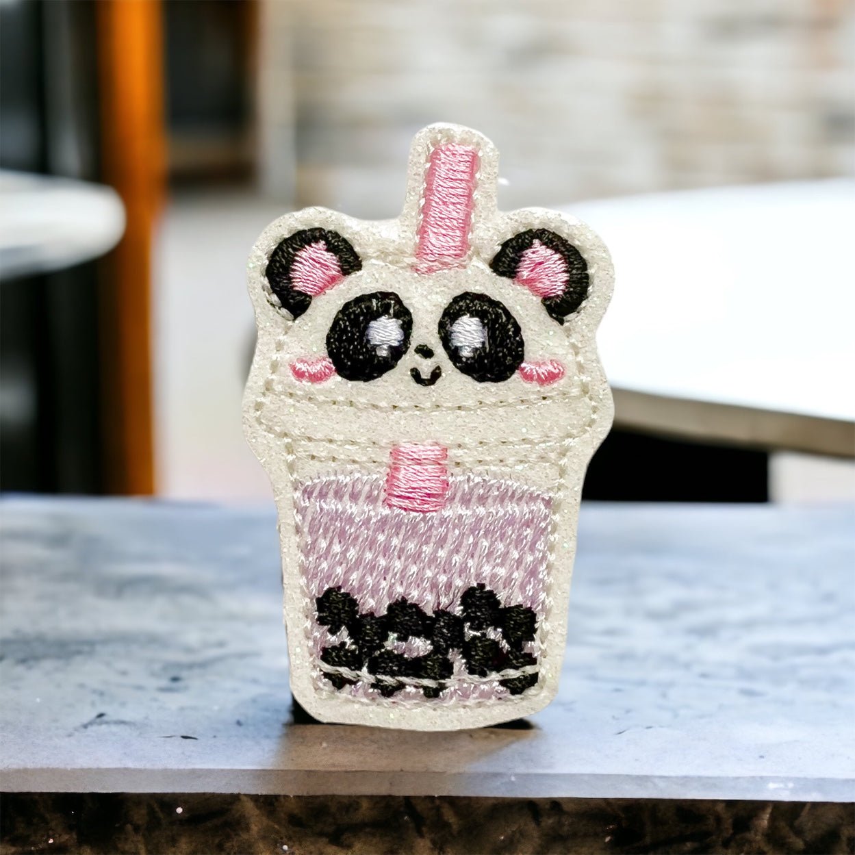 Vinyl Boba Tea Badge Topper + Reel - | Happie Potato Image 3