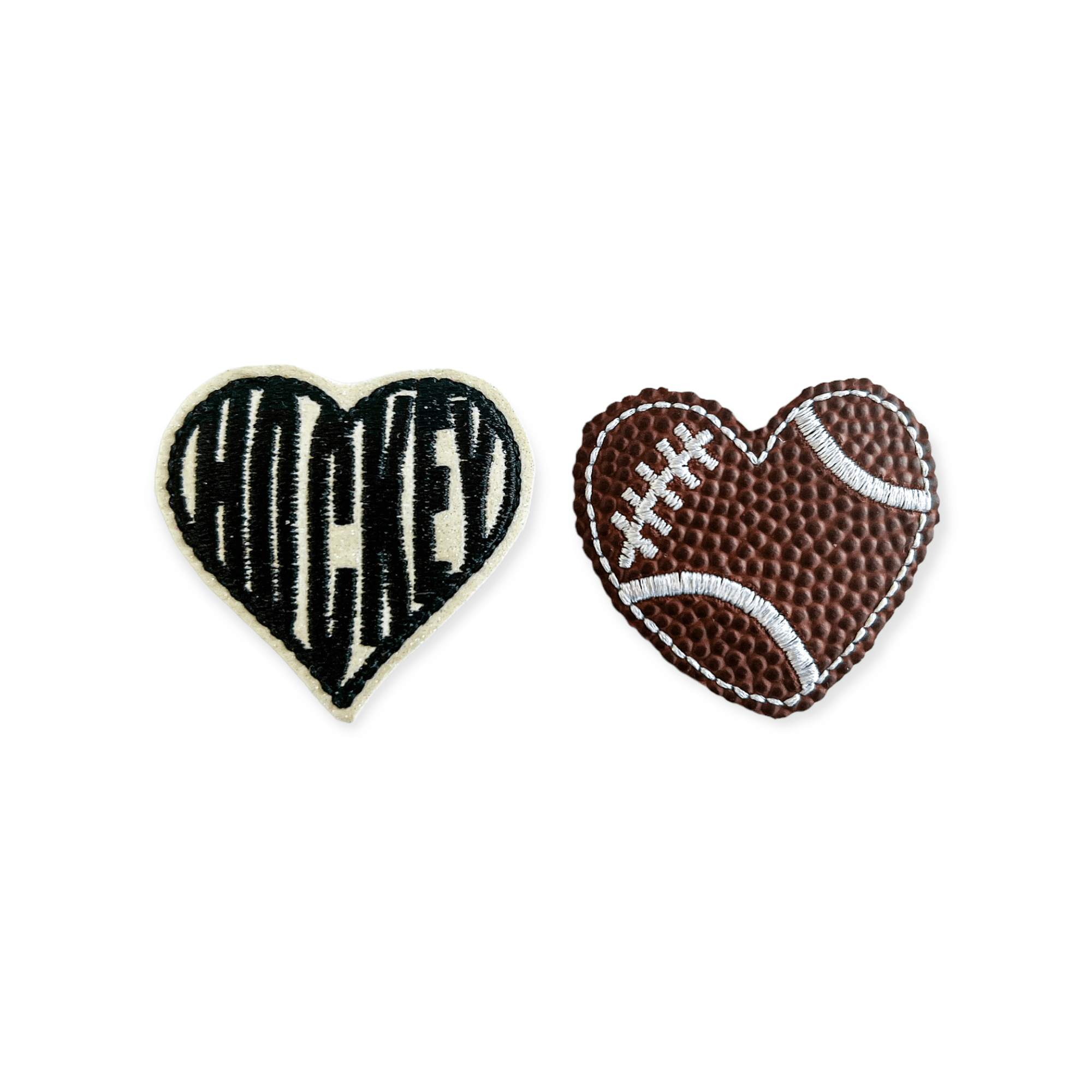 Vinyl Valentine Sports Heart Badge Topper + Reel - | Happie Potato Image 1