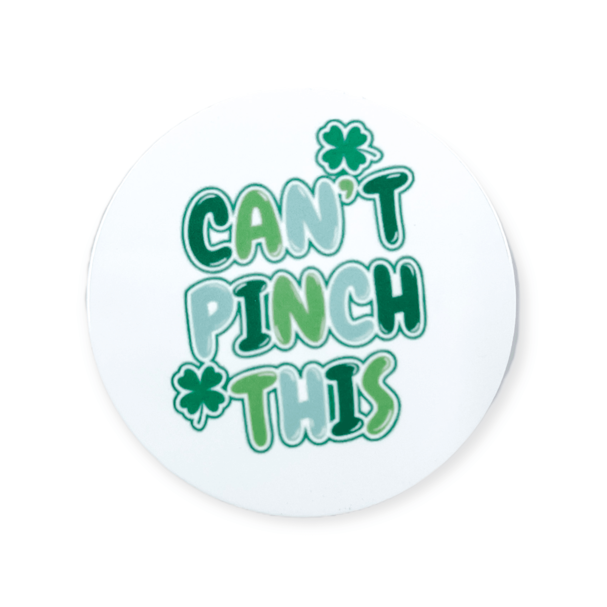 Acrylic Can't Pinch This Badge Topper + Reel - | Happie Potato Image 1