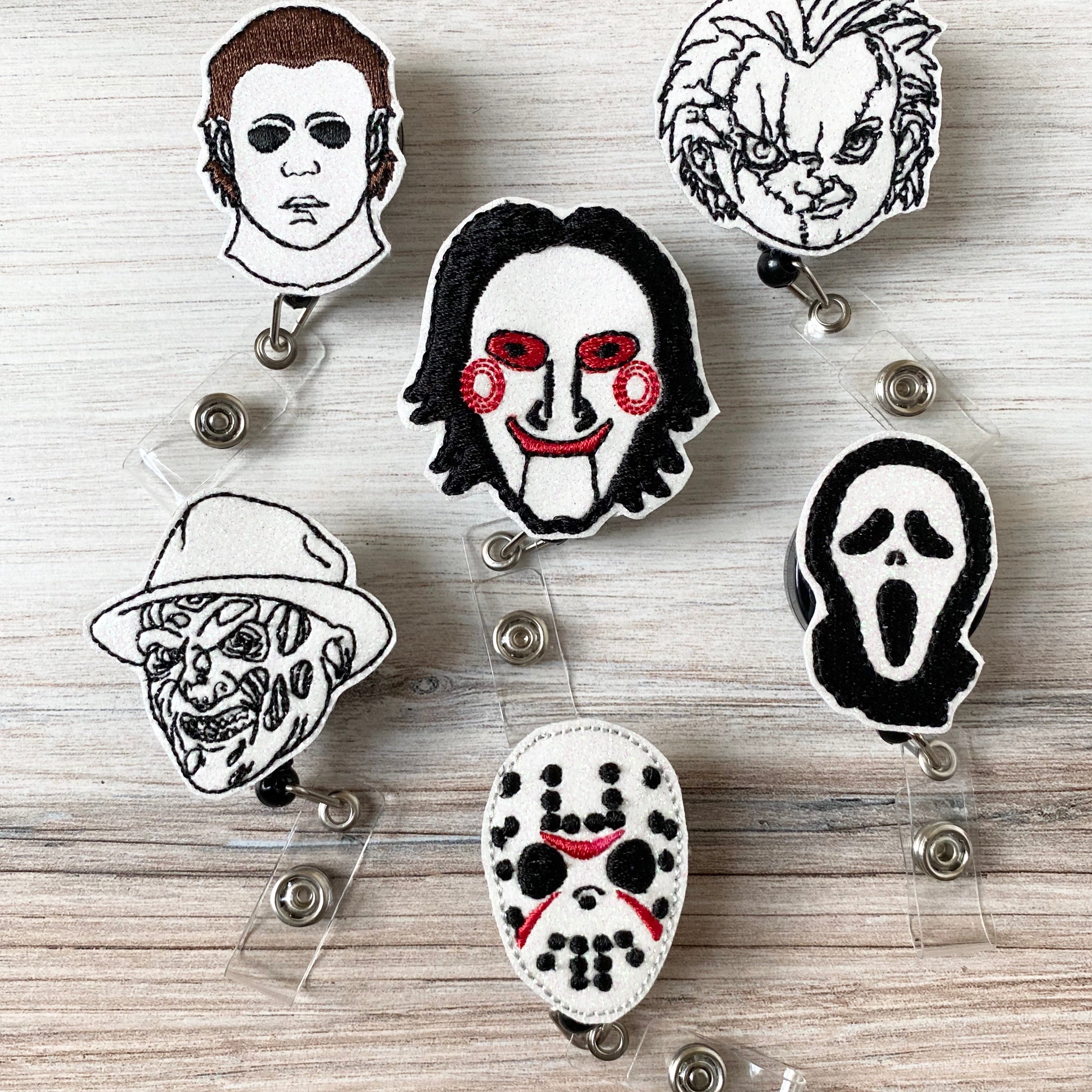 Vinyl Halloween Villain's Vinyl Badge Topper + Reel - | Happie Potato Image 2