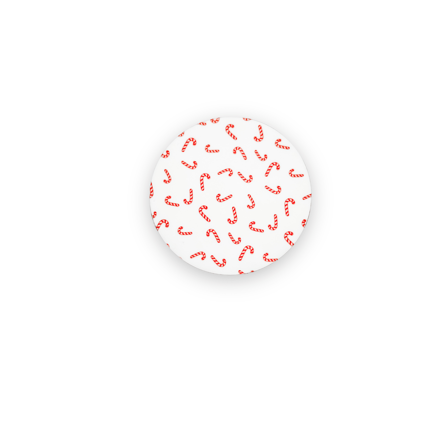 Acrylic Candy Canes Badge Topper + Reel - | Happie Potato Image 1