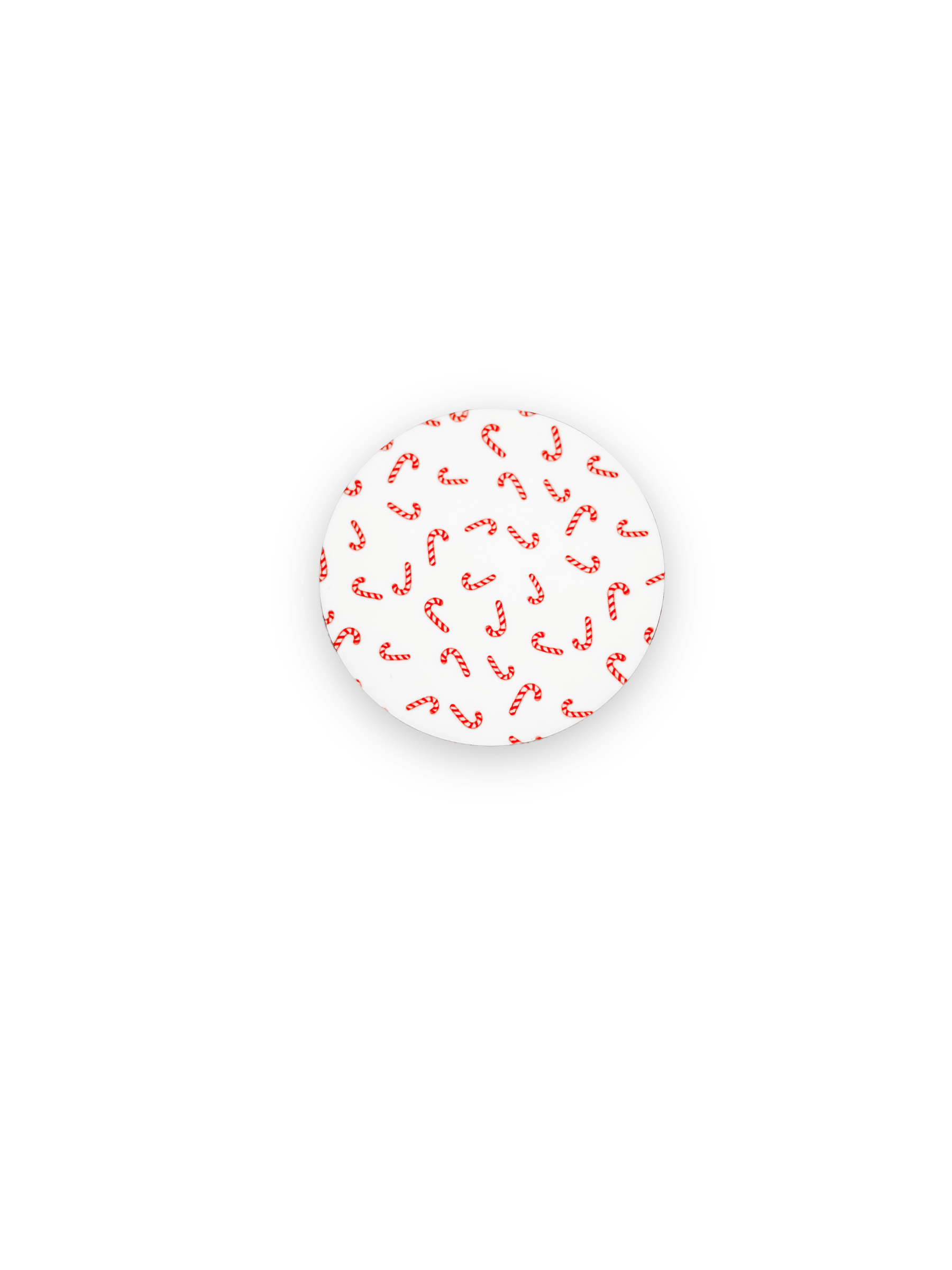 Acrylic Candy Canes Badge Topper + Reel - | Happie Potato Image 1