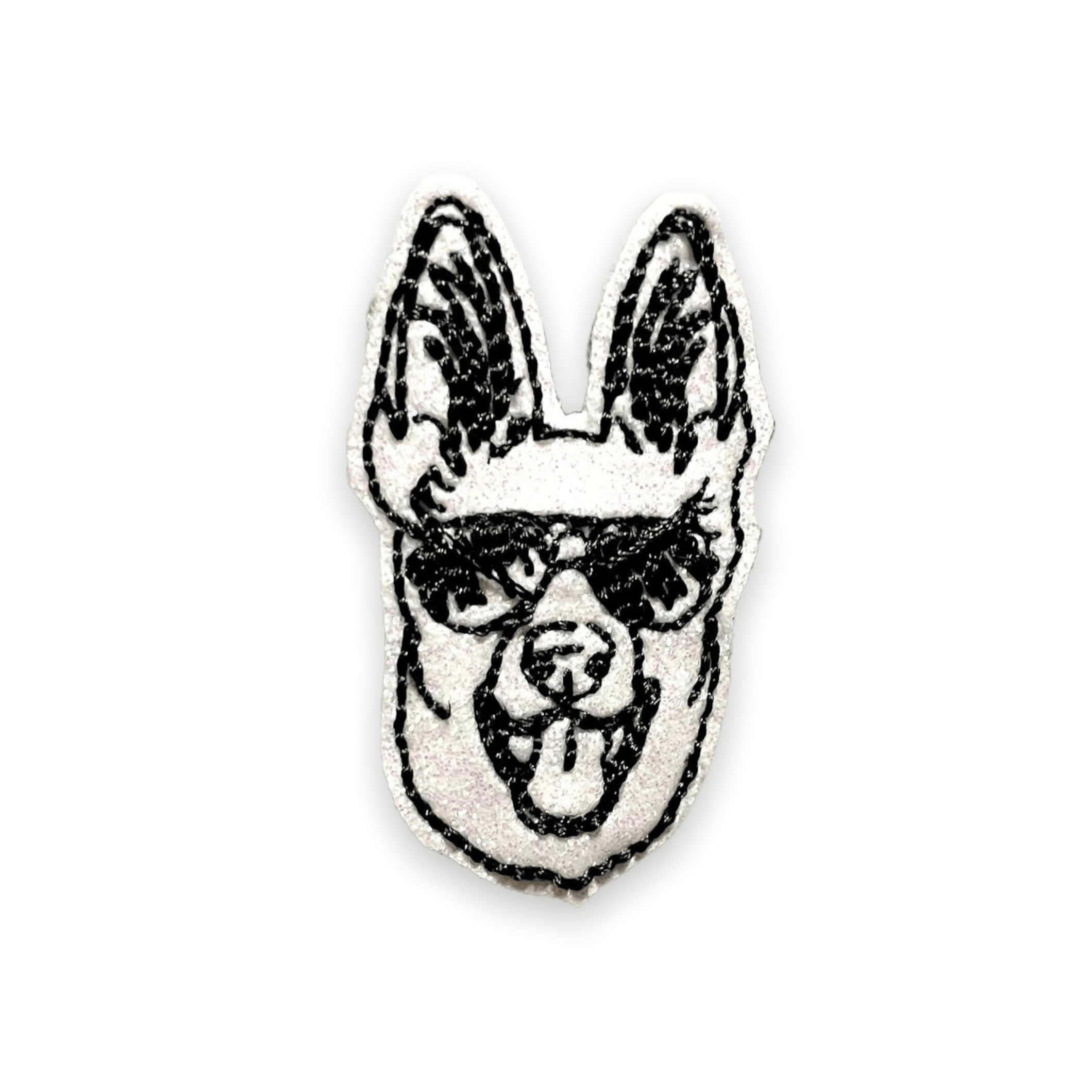 Glitter K - 9 Badge Topper + Reel - | Happie Potato Image 1