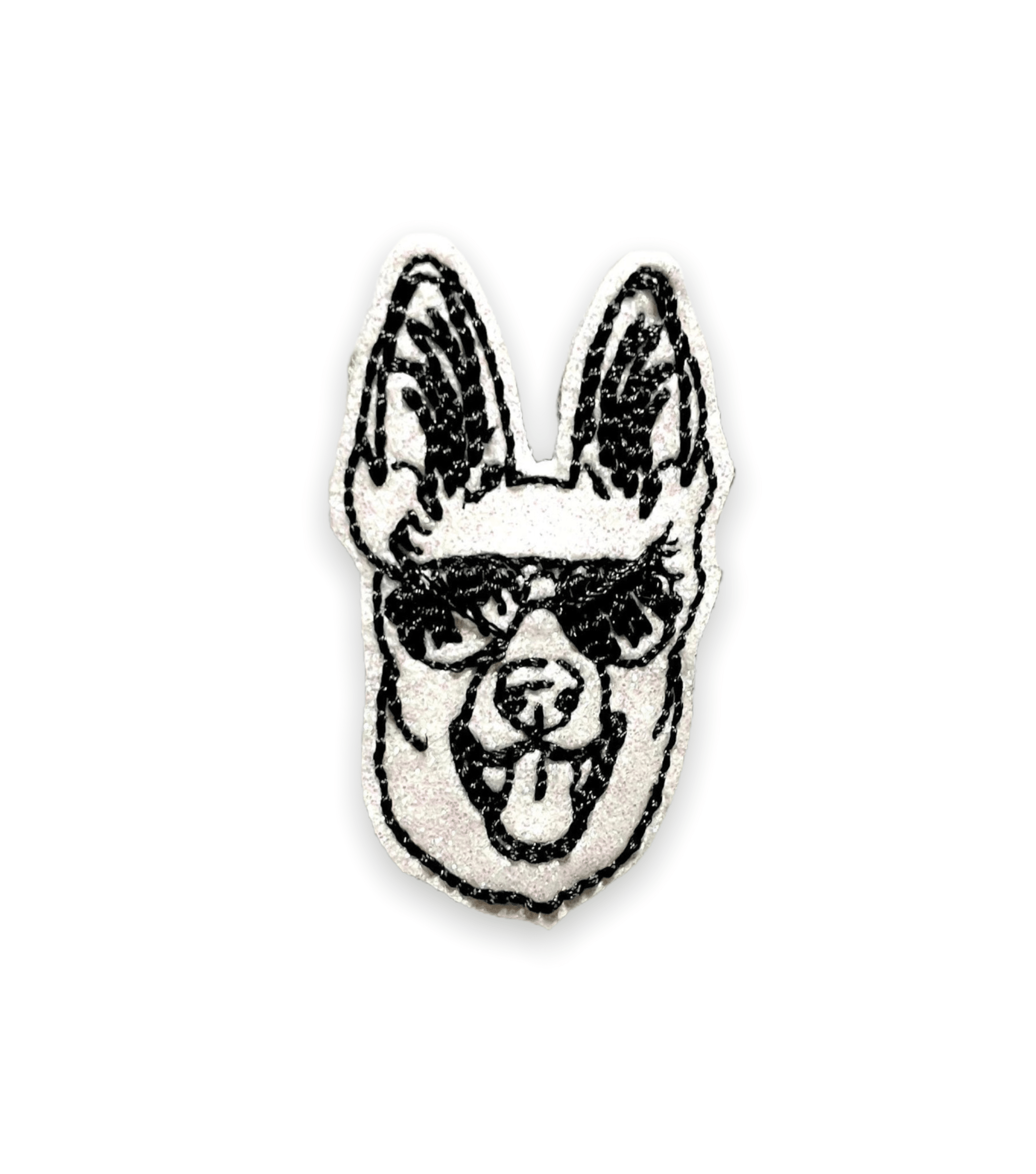 Glitter K - 9 Badge Topper + Reel - | Happie Potato Image 1
