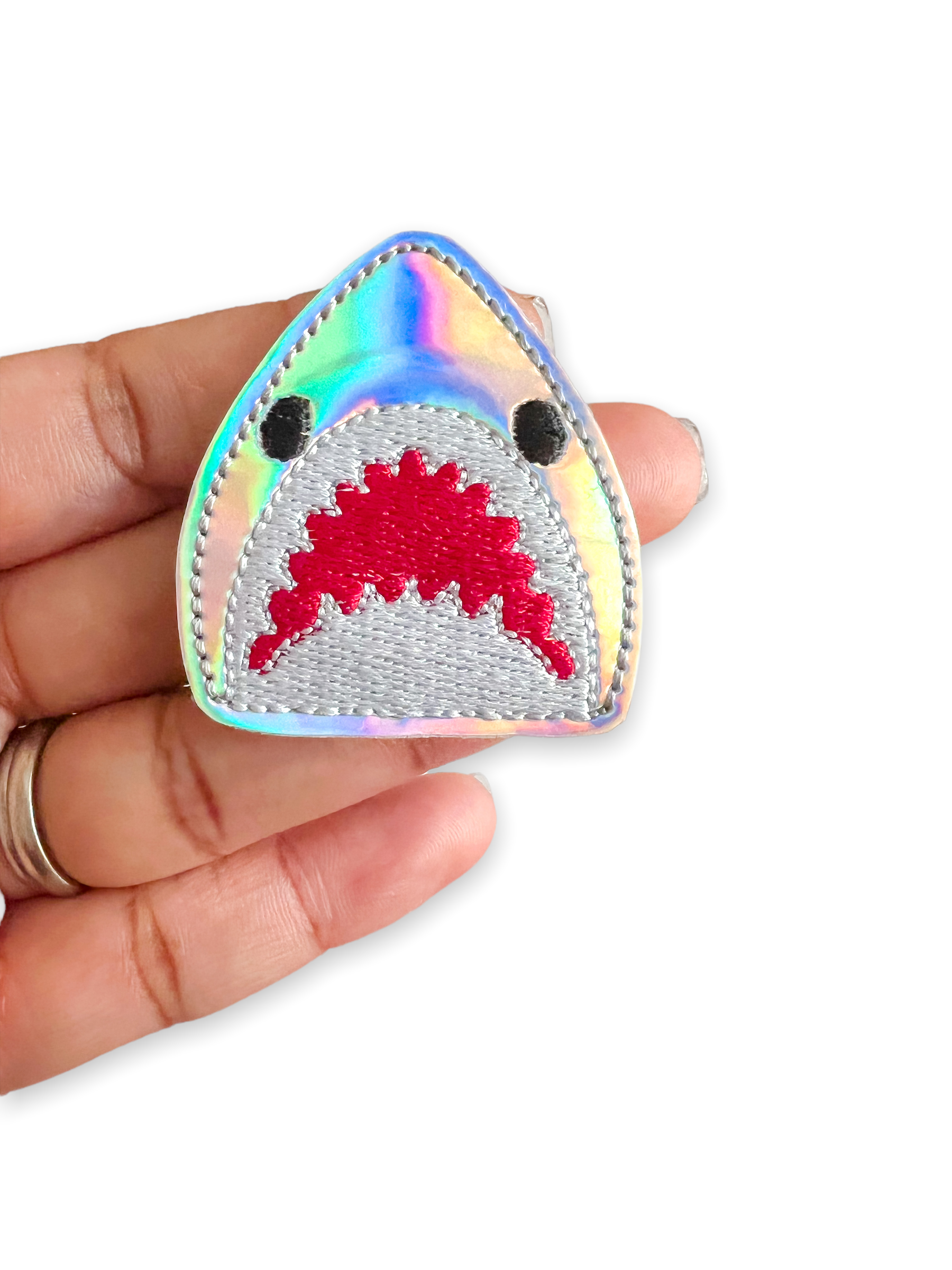 Shark Week Shark Face Badge Topper + Reel - | Happie Potato Image 4