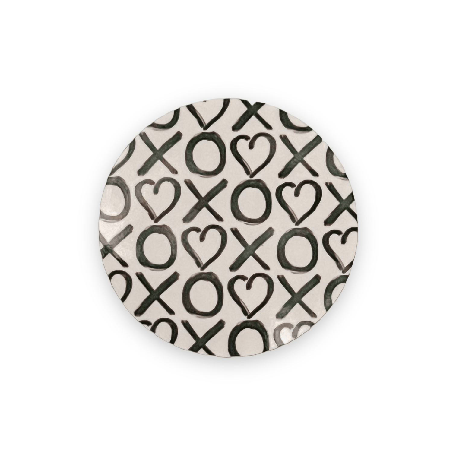 Acrylic Graffiti XO Badge Topper + Reel - | Happie Potato Image 1
