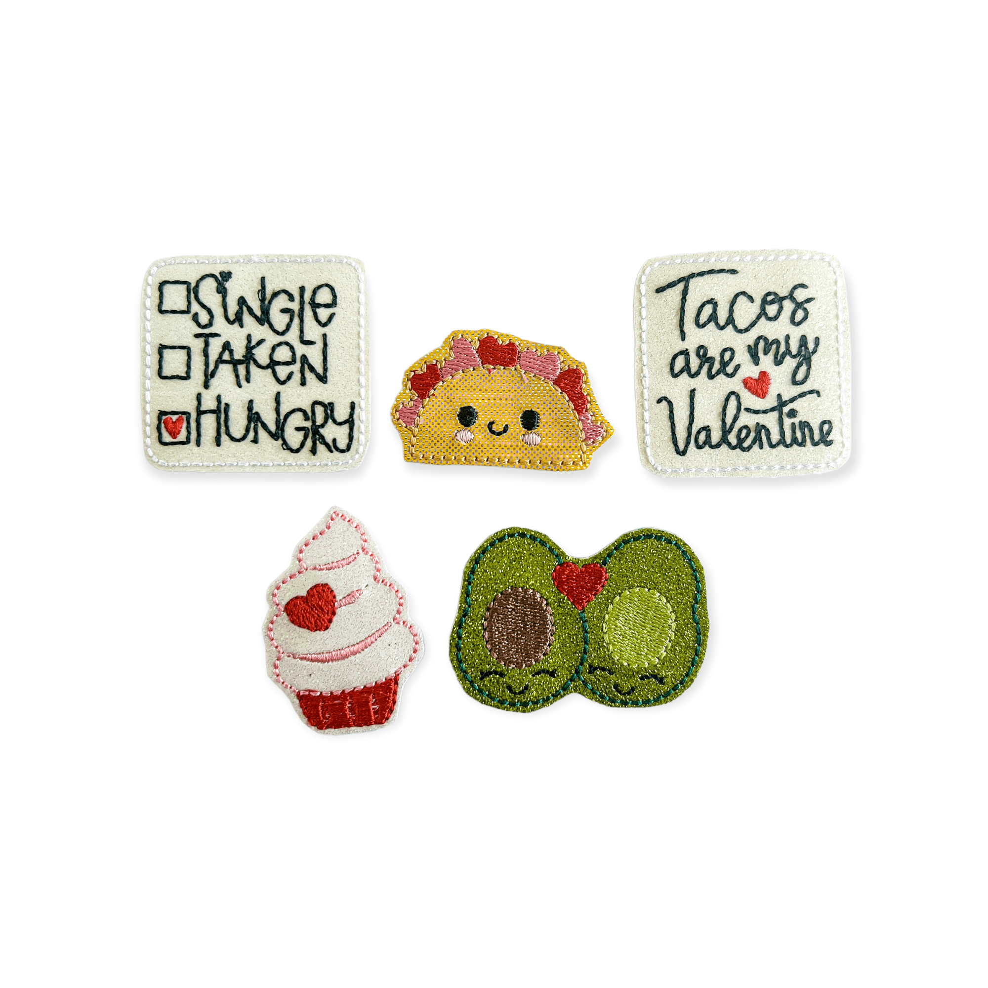 Vinyl Tacos are My Valentine Badge Topper + Reel - | Happie Potato Image 1