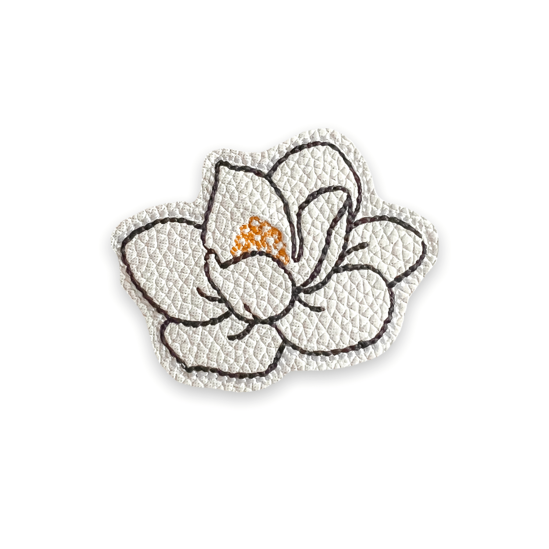 Vinyl Magnolia Flower Badge Topper + Reel - | Happie Potato Image 1