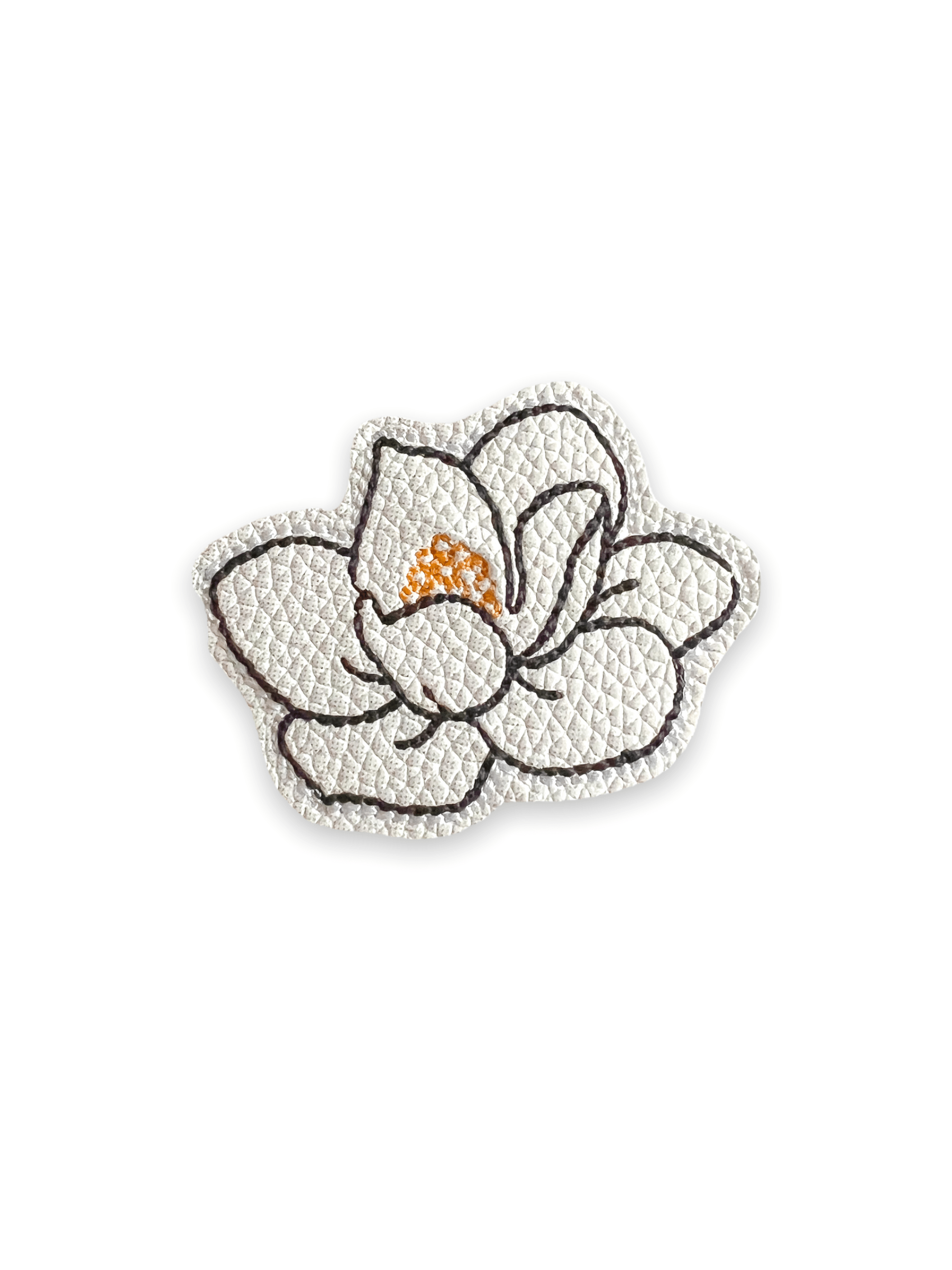 Vinyl Magnolia Flower Badge Topper + Reel - | Happie Potato Image 1