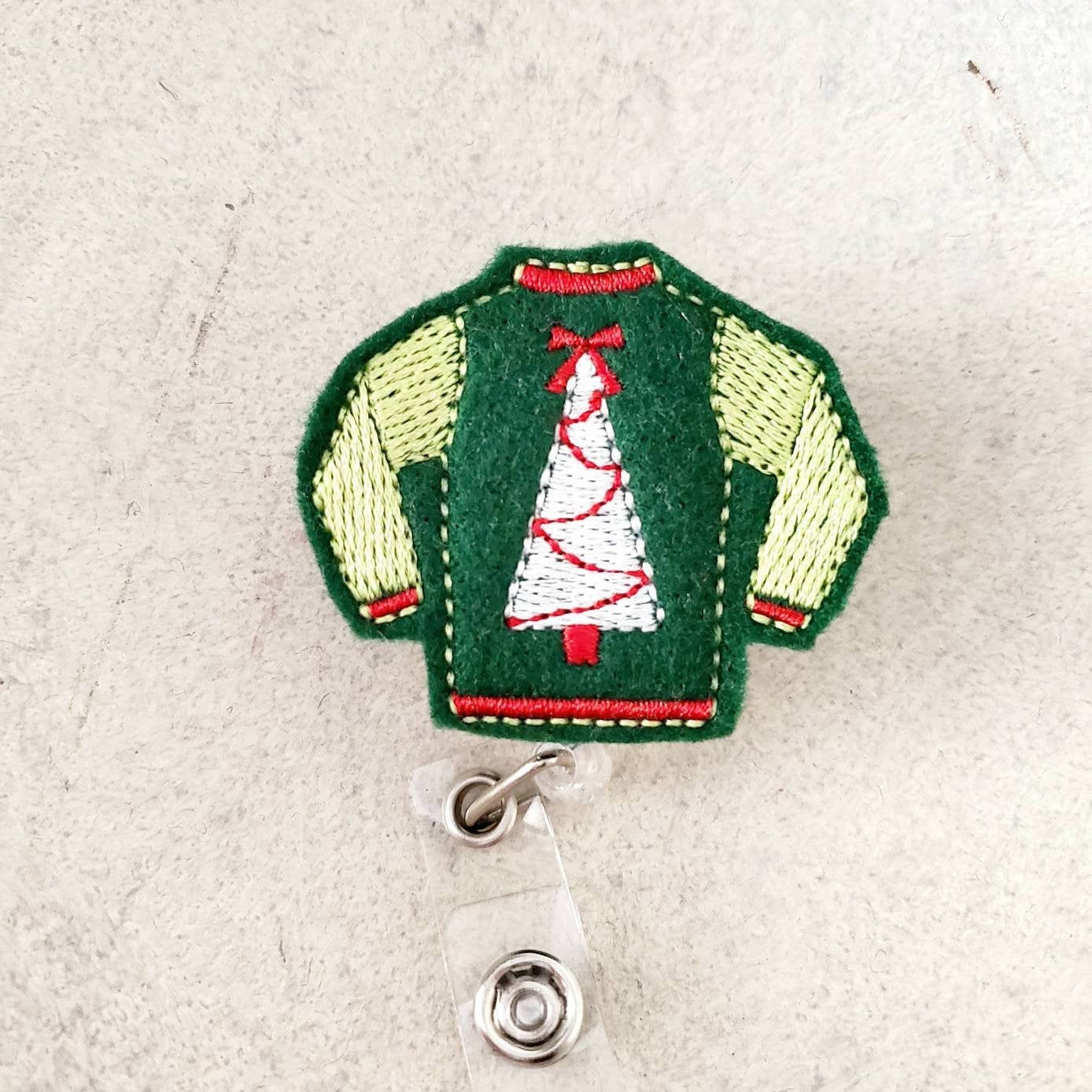 Vinyl Christmas Ugly Sweater Badge Topper + Reel - | Happie Potato Image 4