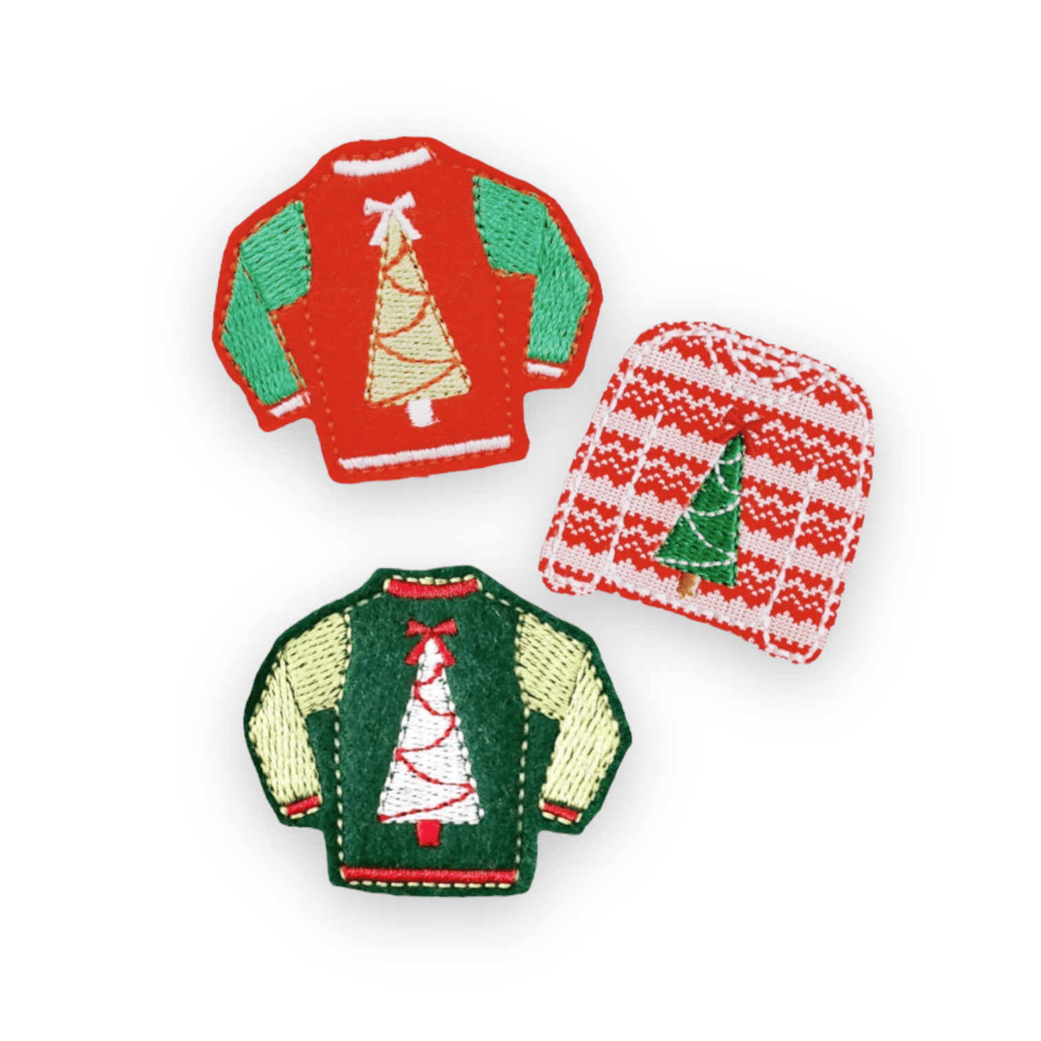 Vinyl Christmas Ugly Sweater Badge Topper + Reel - | Happie Potato Image 1