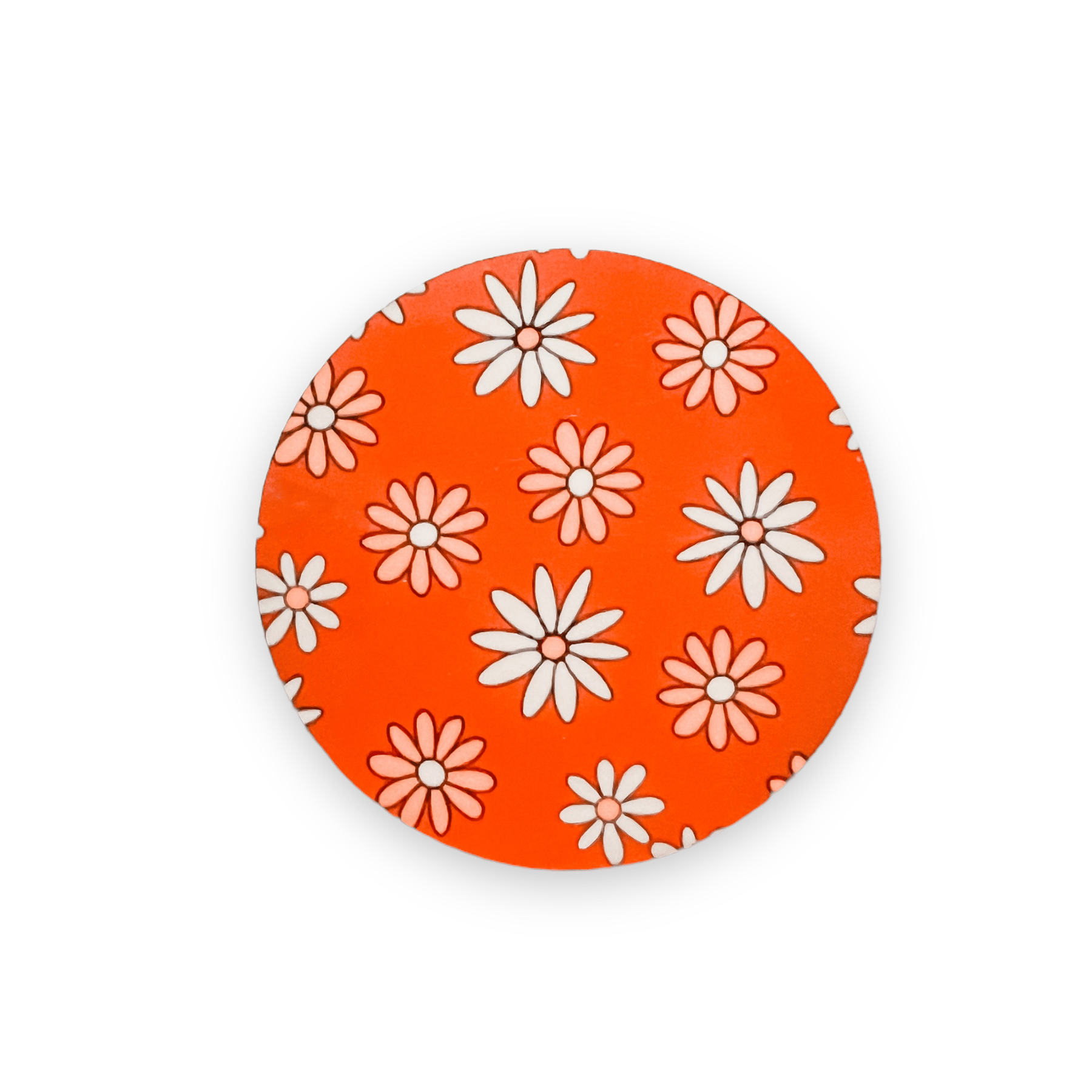 Acrylic Fall Floral Badge Topper + Reel - | Happie Potato Image 1