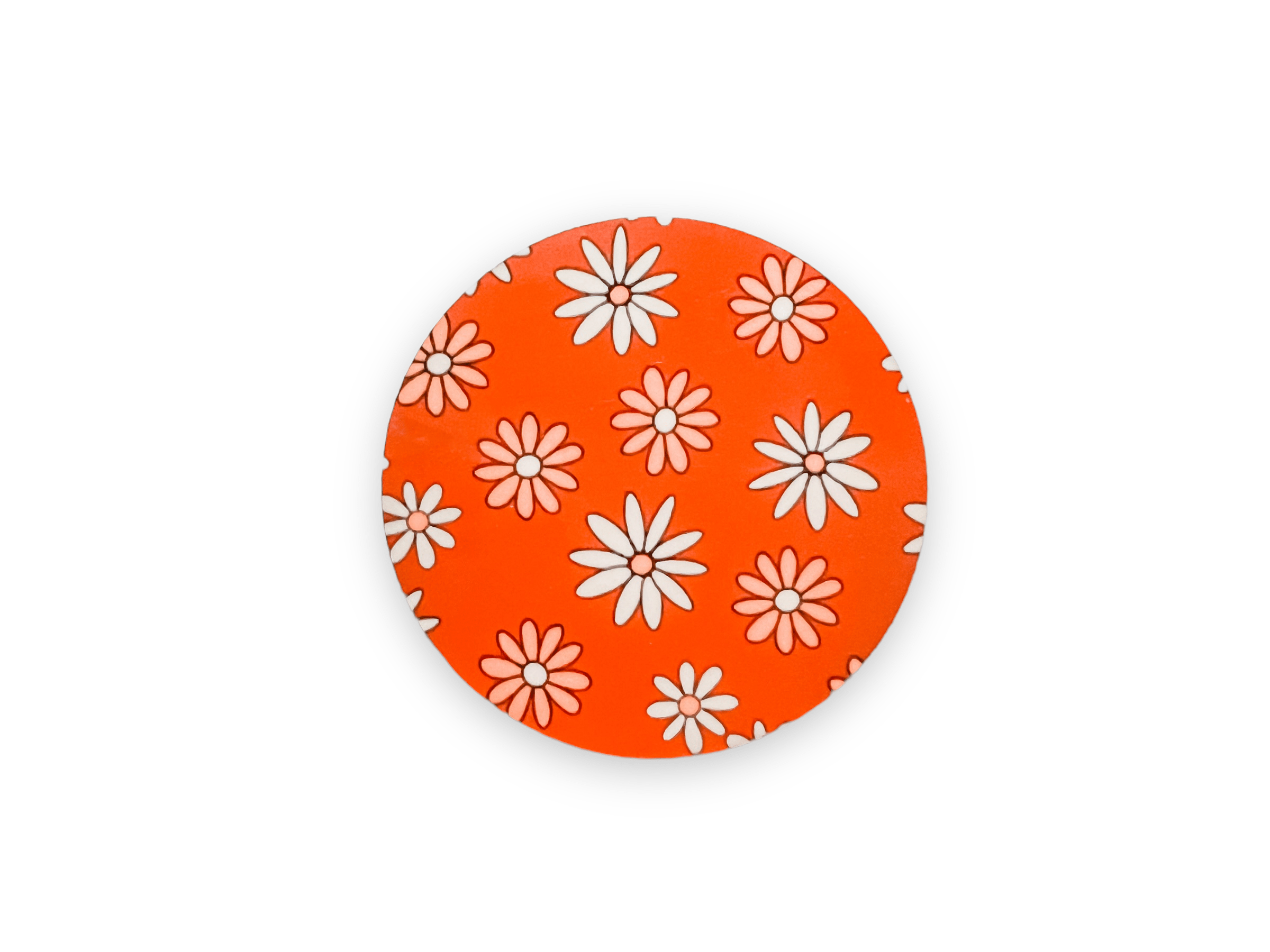 Acrylic Fall Floral Badge Topper + Reel - | Happie Potato Image 1