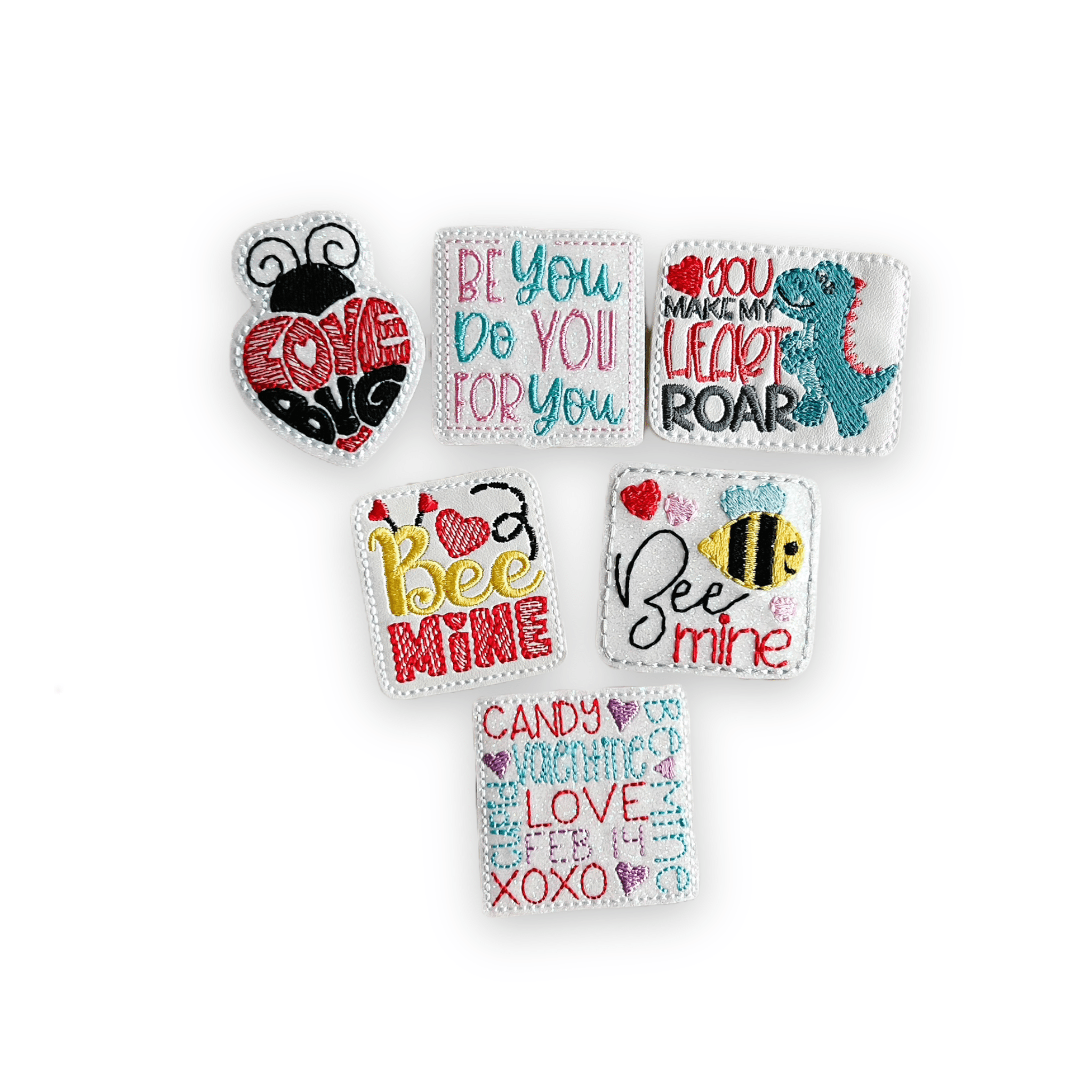 Vinyl Valentine's Day Message Badge Topper + Reel - | Happie Potato Image 1