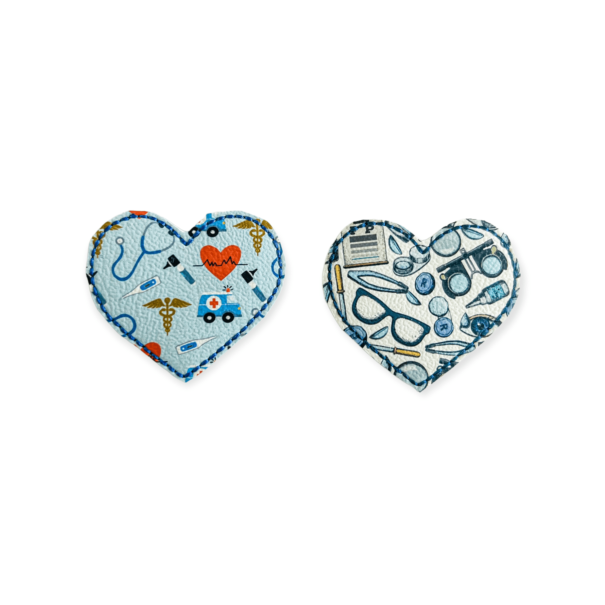 Vinyl Doctor Heart Eye Doctor Badge Topper + Reel - | Happie Potato Image 1