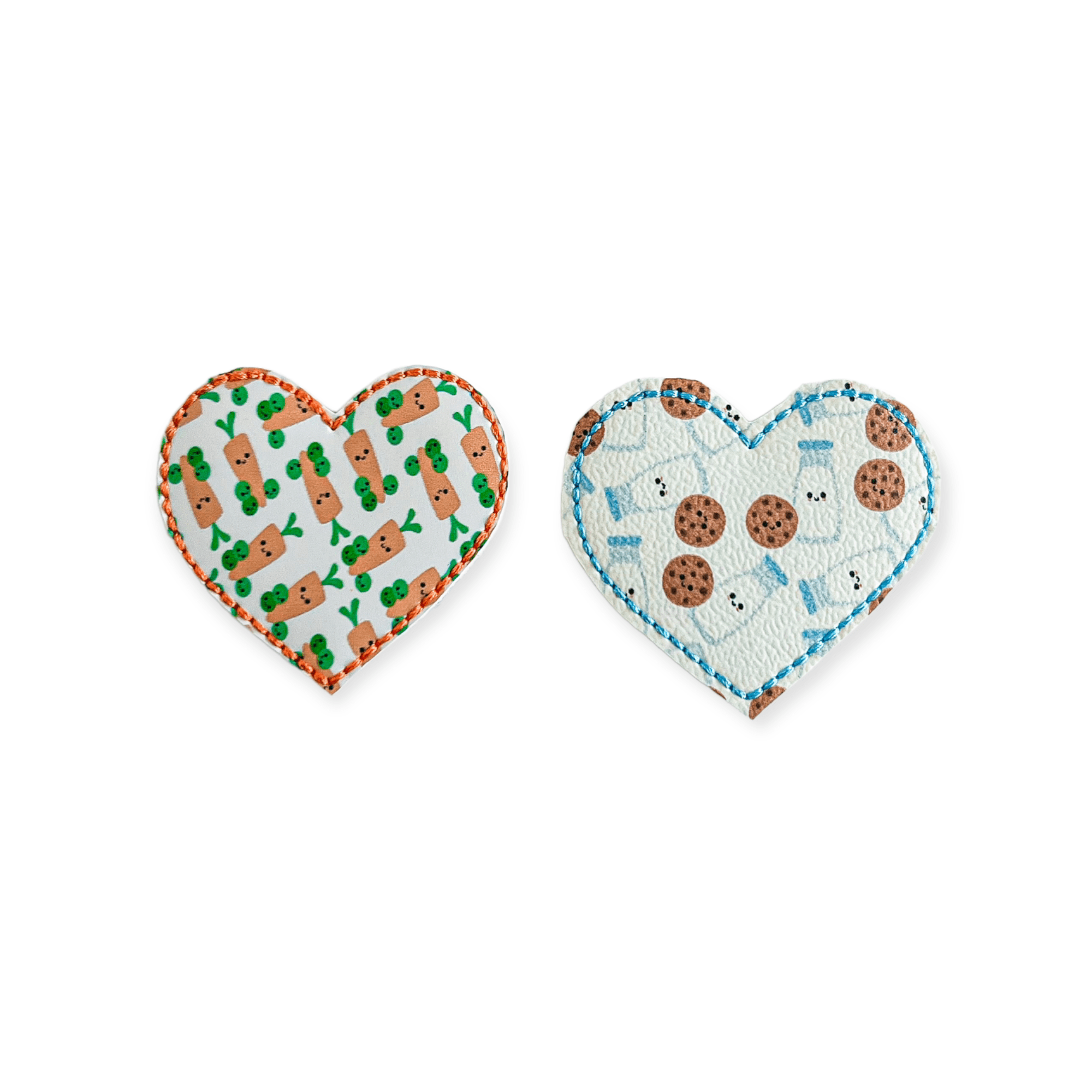 Vinyl Carrots Milk and Cookies Heart Badge Topper + Reel - | Happie Potato Image 1