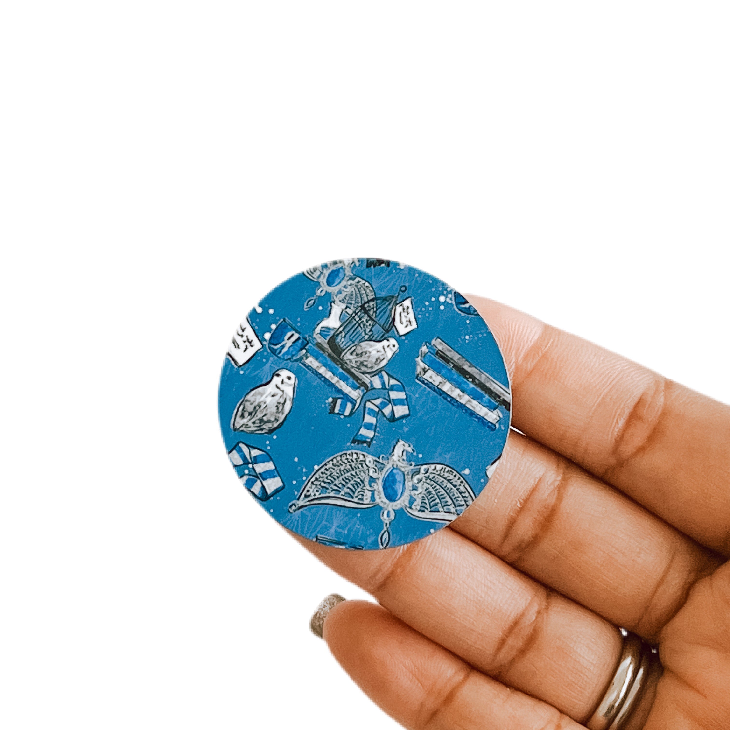 Acrylic Ravenclaw House Badge Topper + Reel - | Happie Potato Image 1