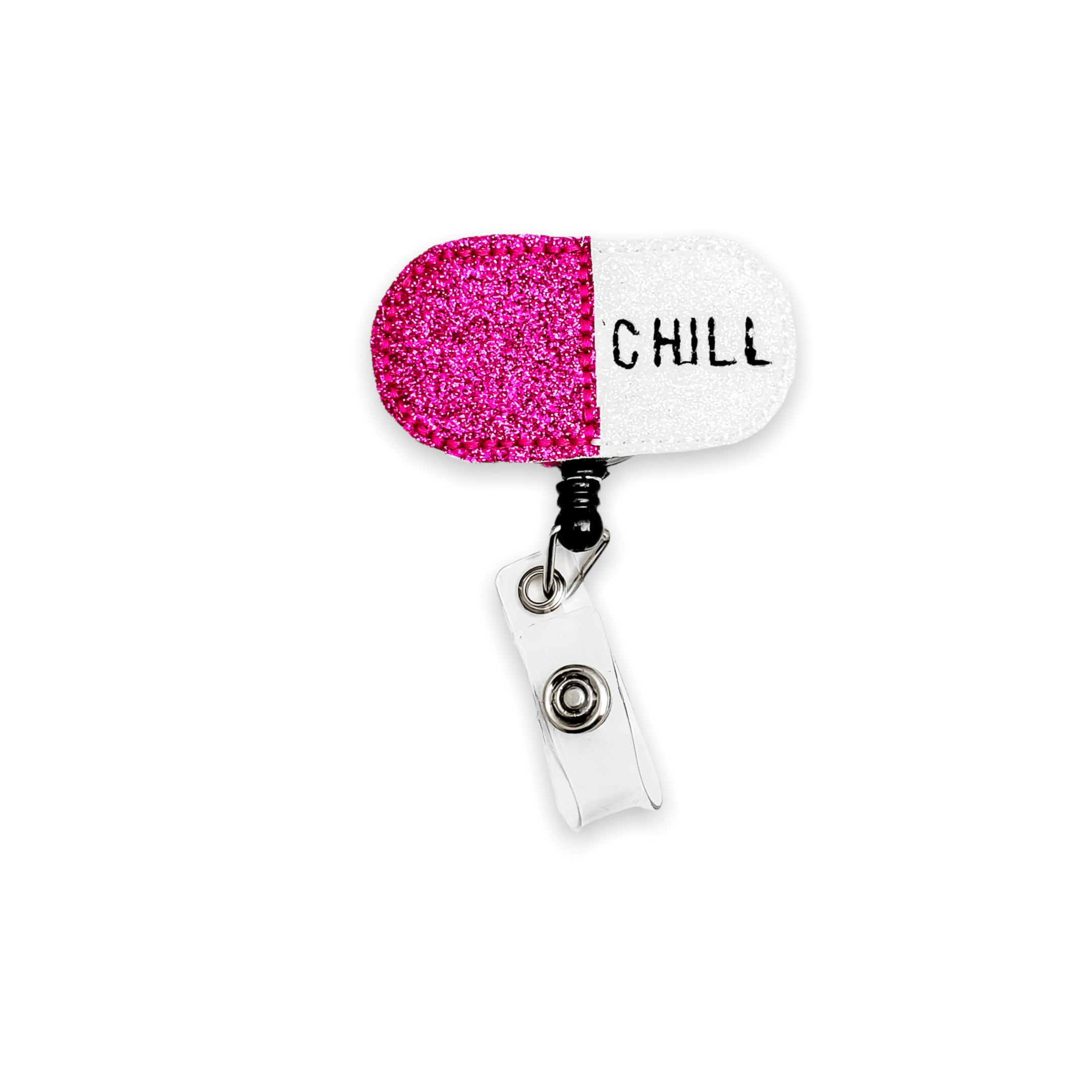 Vinyl β Chill Pill Happy Pill Bottle Badge Topper + Reel - | Happie Potato Image 3