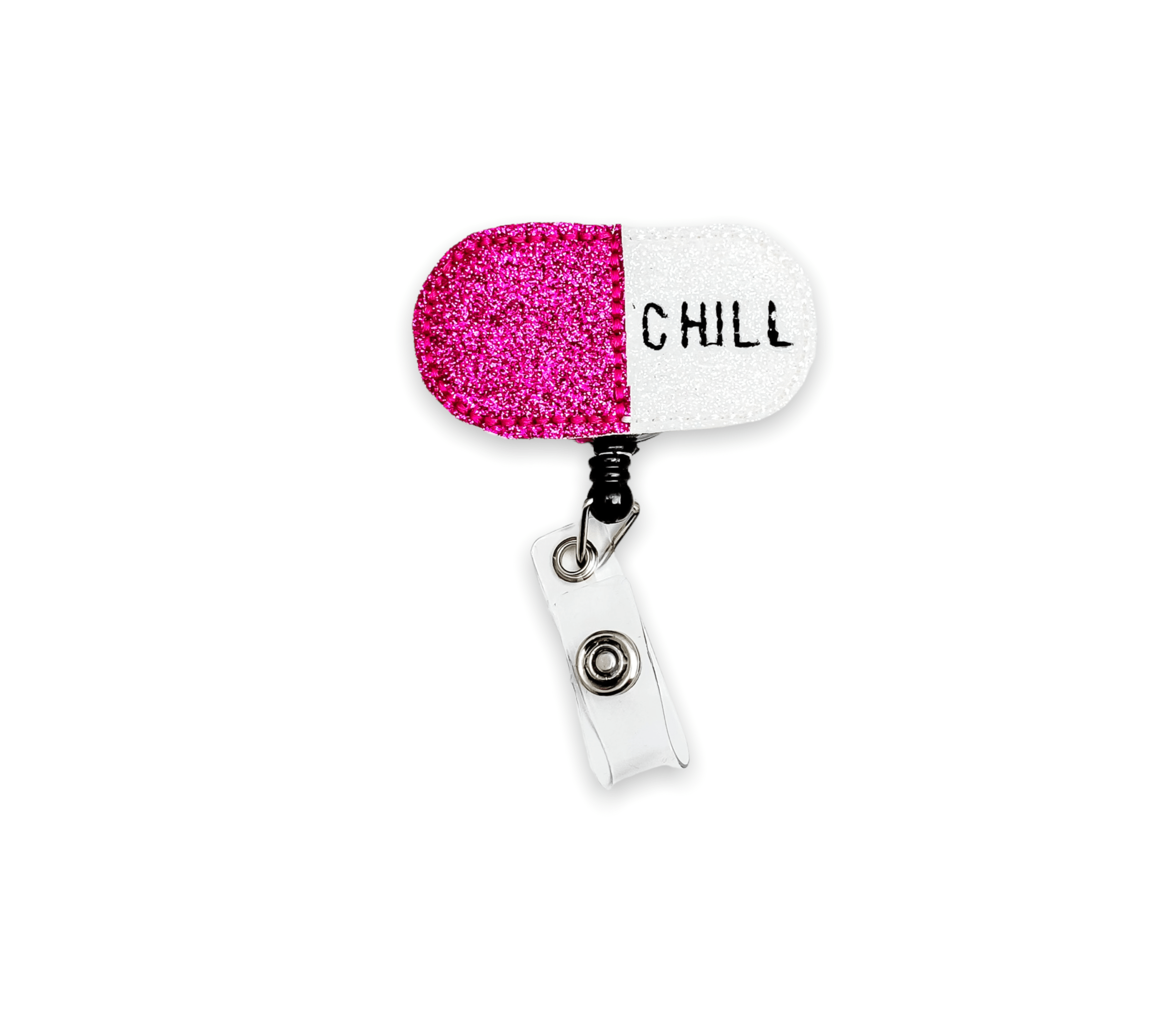 Vinyl β Chill Pill Happy Pill Bottle Badge Topper + Reel - | Happie Potato Image 3