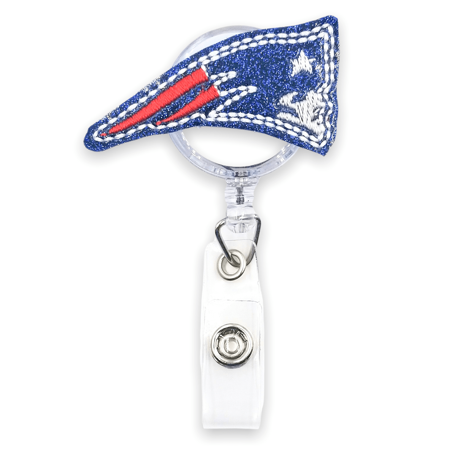 Vinyl New England Football Badge Topper + Reel - | Happie Potato Image 1