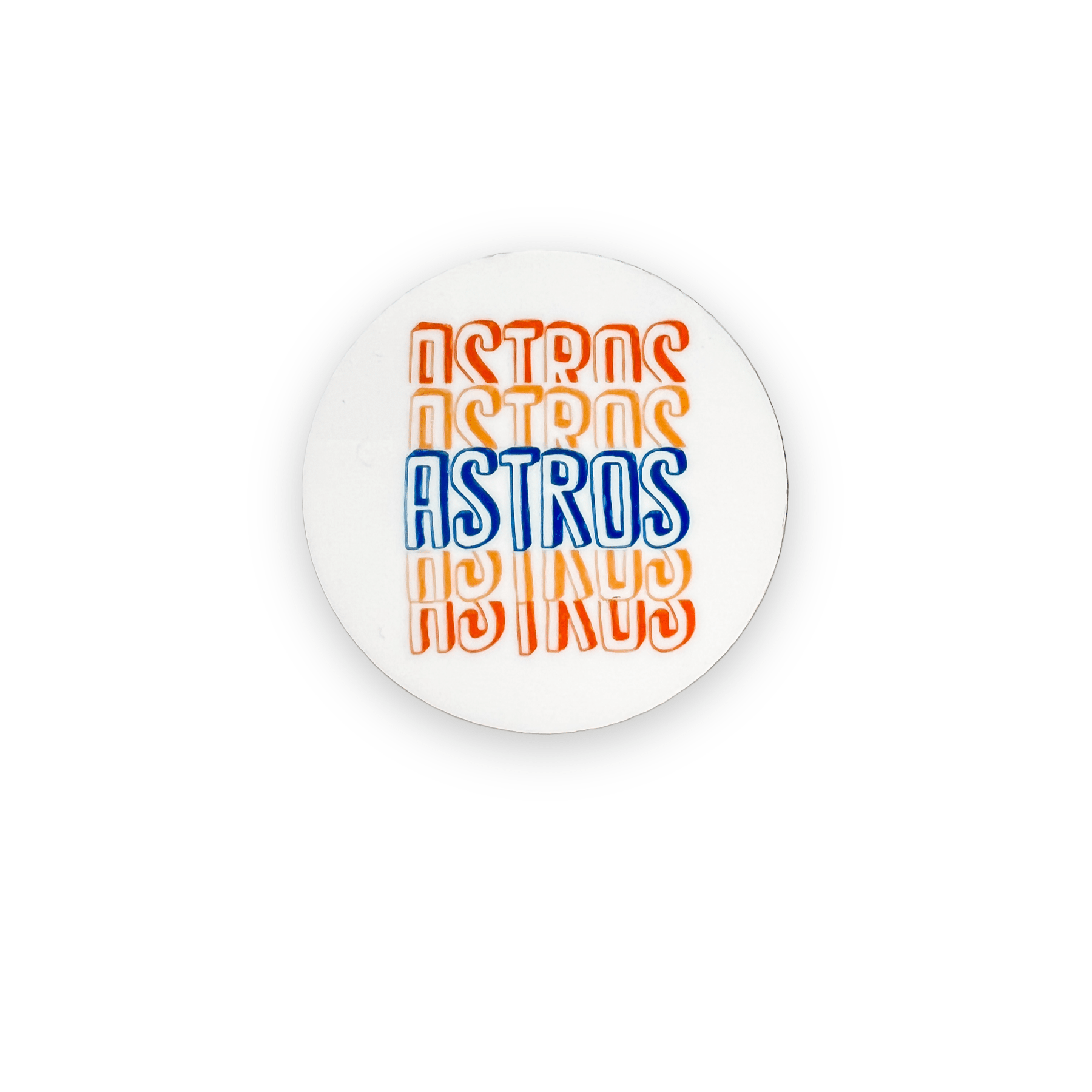 Acrylic Astros Badge Topper + Reel - | Happie Potato Image 1