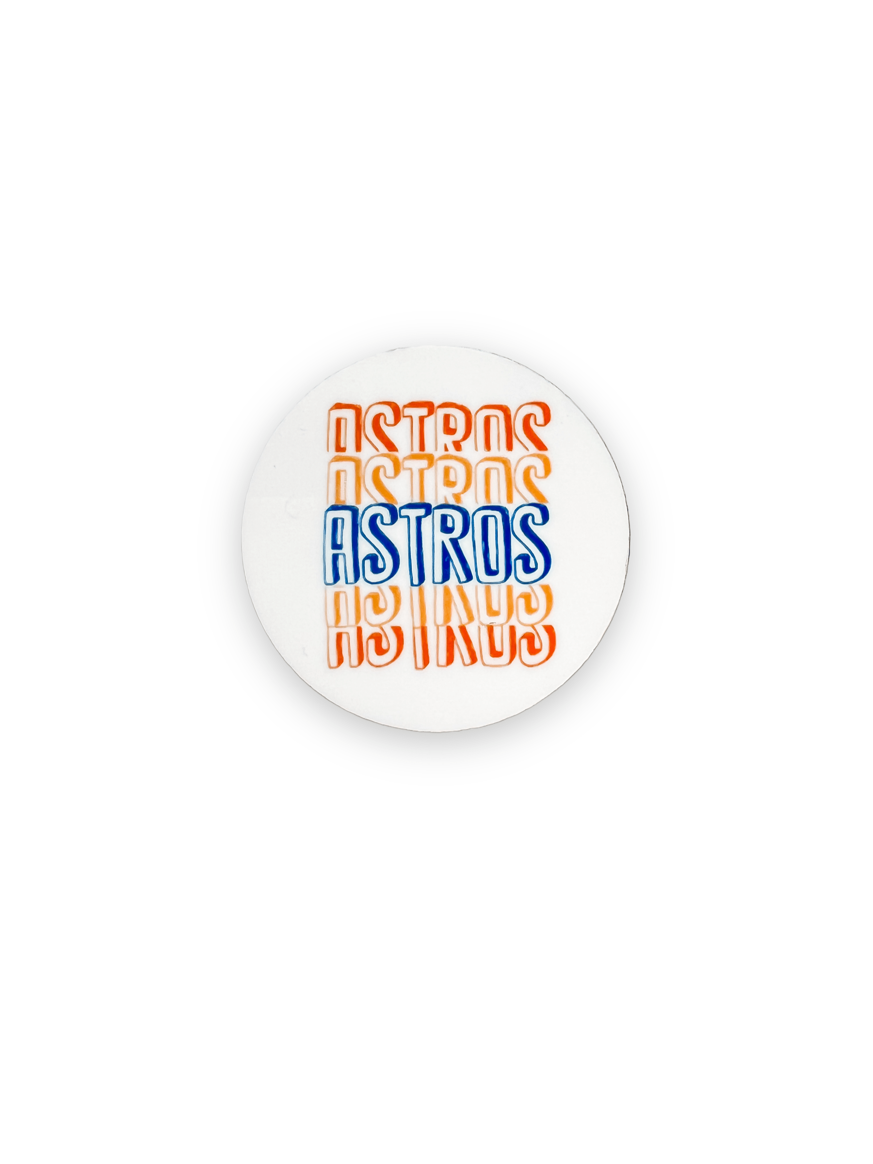 Acrylic Astros Badge Topper + Reel - | Happie Potato Image 1