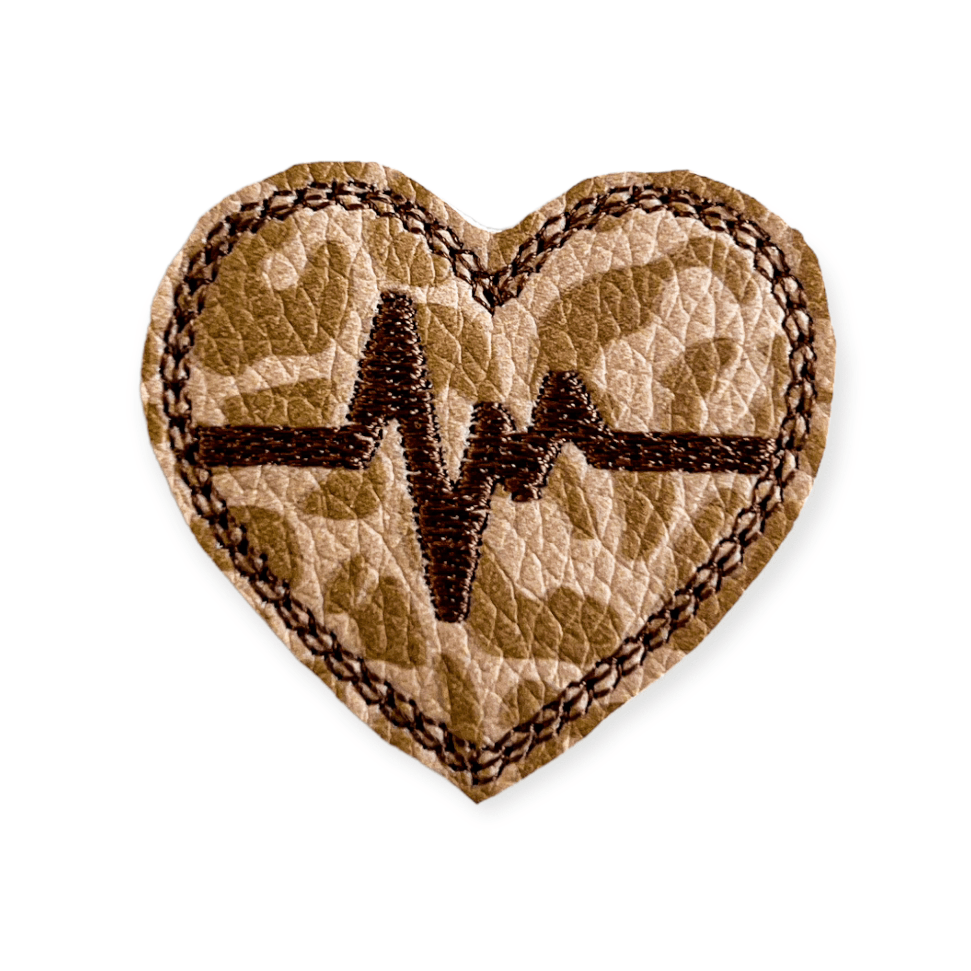 Vinyl Animal Print EKG Badge Topper + Reel - | Happie Potato Image 1