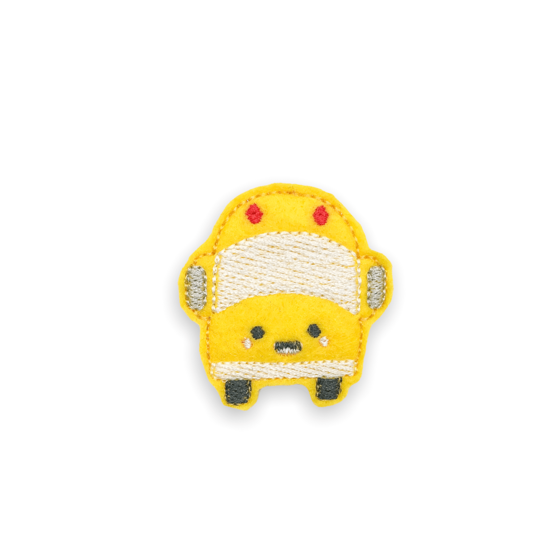 Felt School Bus Badge Topper + Reel - | Happie Potato Image 1
