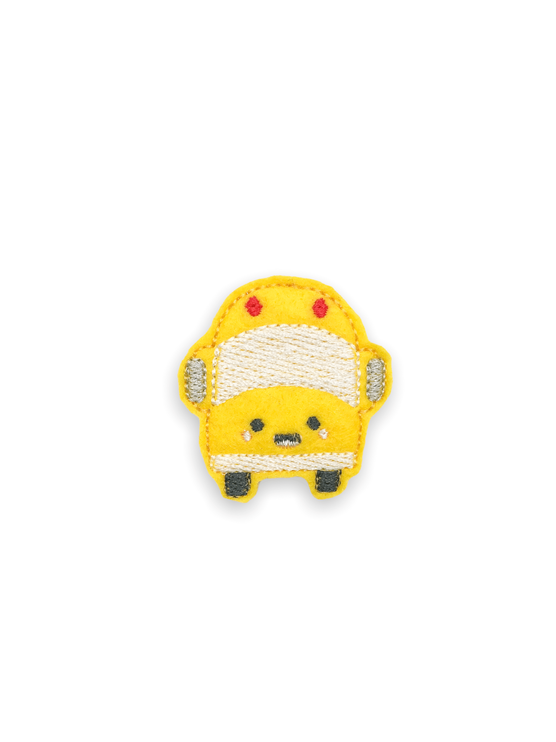 Felt School Bus Badge Topper + Reel - | Happie Potato Image 1