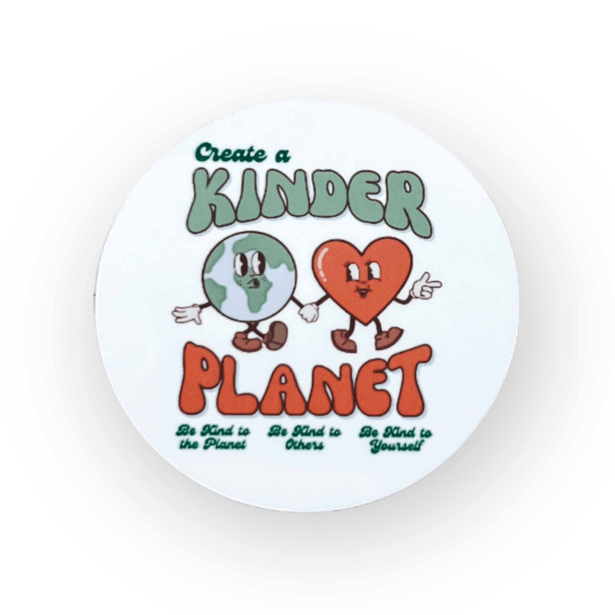 Acrylic Kinder Planet Badge Topper + Reel - | Happie Potato Image 1