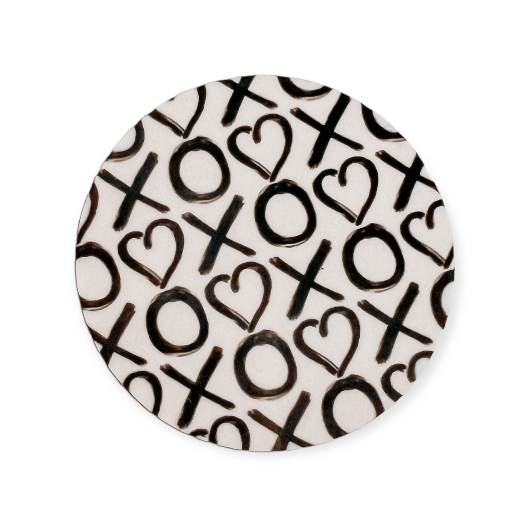 Acrylic Graffiti XO Badge Topper + Reel - | Happie Potato Image 1