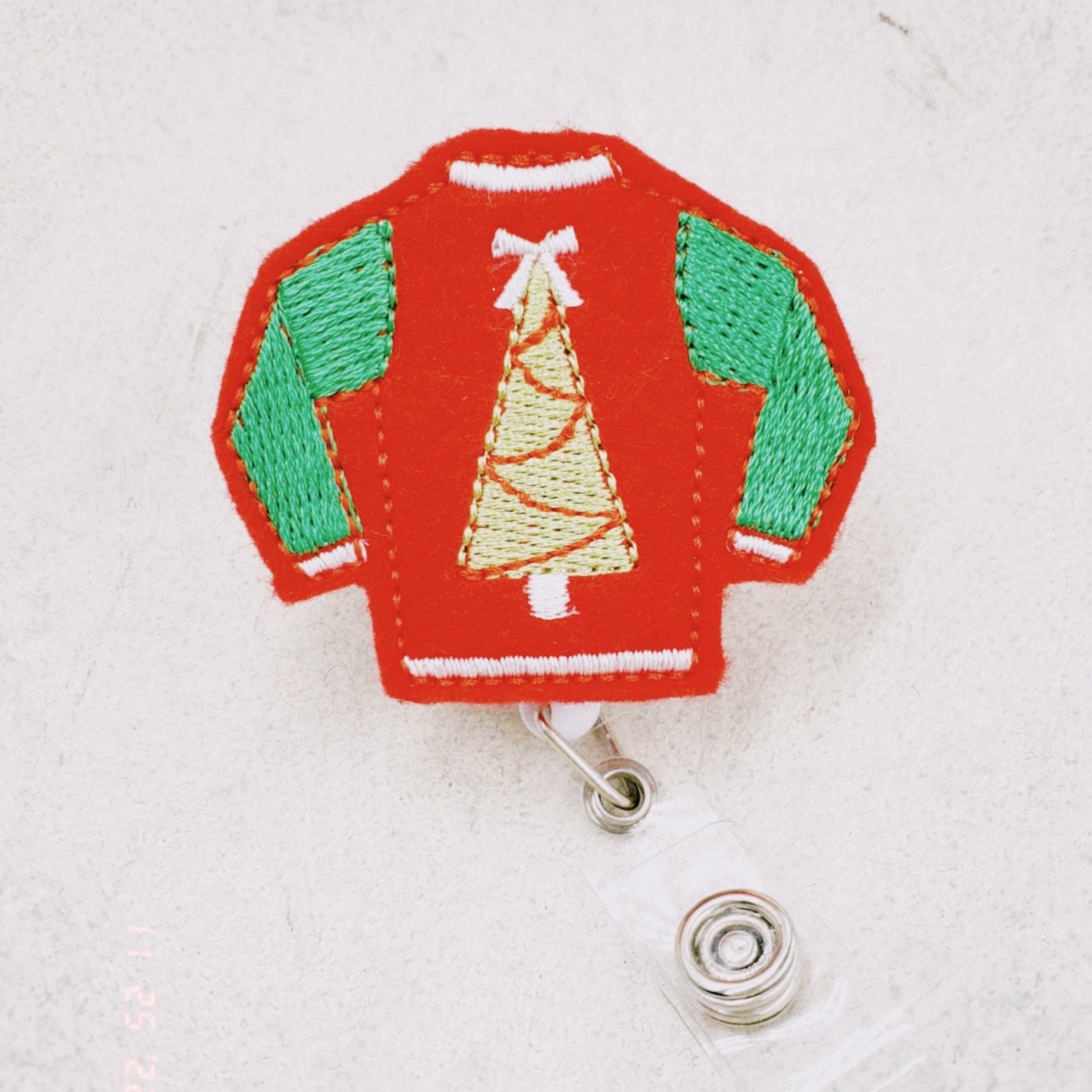 Vinyl Christmas Ugly Sweater Badge Topper + Reel - | Happie Potato Image 3