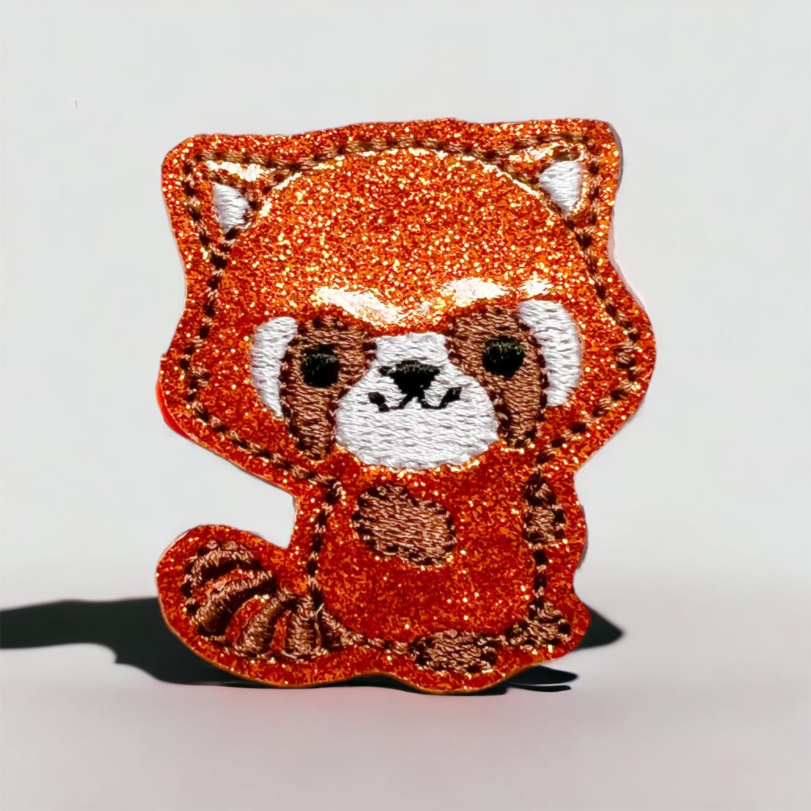 Vinyl Red Panda Badge Topper + Reel - | Happie Potato Image 1