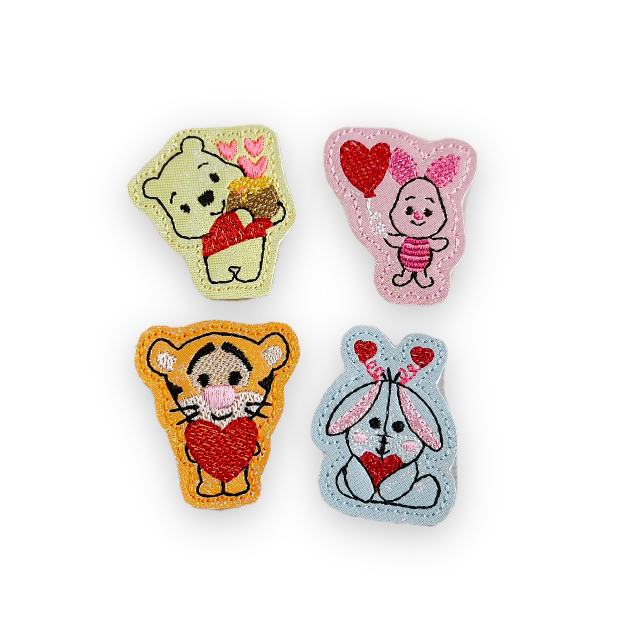 Vinyl Valentine Honey Bear and Friends Badge Topper + Reel - | Happie Potato Image 1