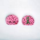 Vinyl Brain Badge Badge Topper + Reel - | Happie Potato Image 1